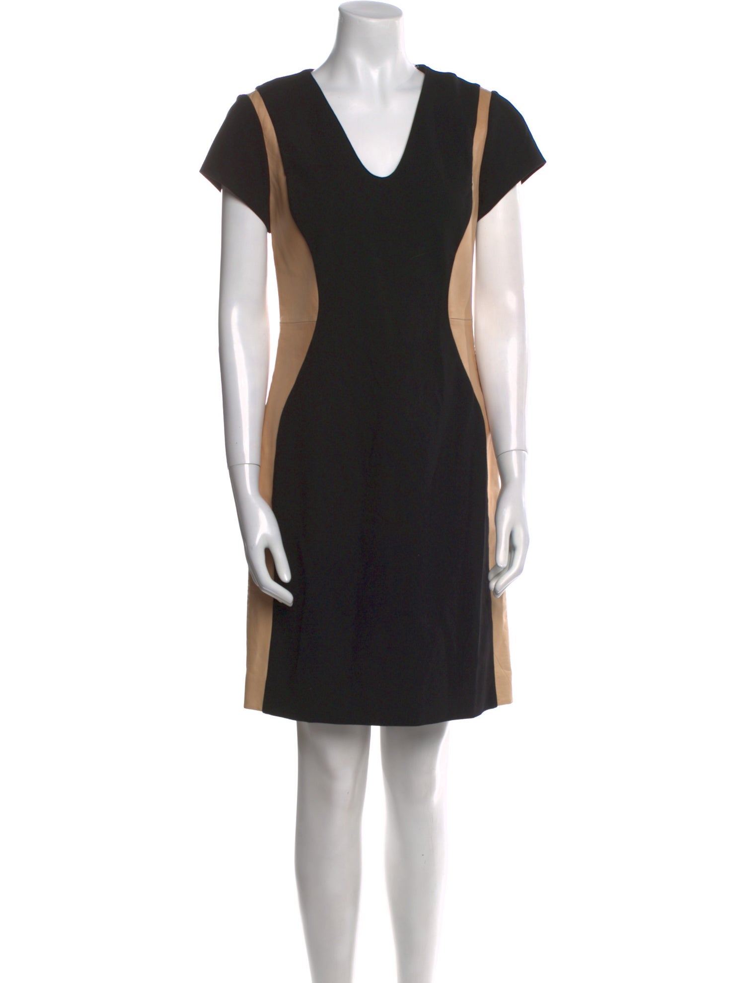 Diane von Furstenberg Colorblock Pattern Mini Dress