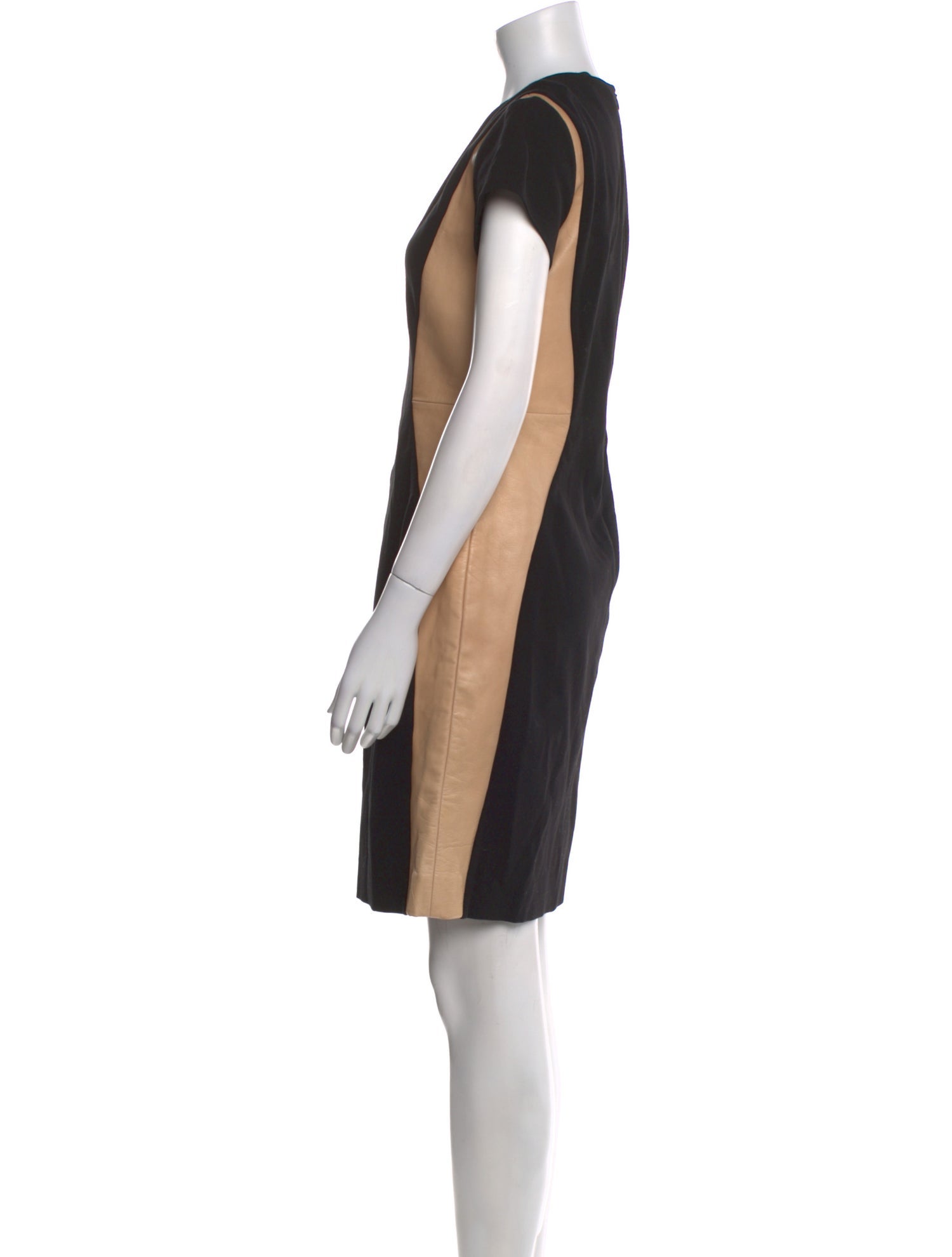 Diane von Furstenberg Colorblock Pattern Mini Dress