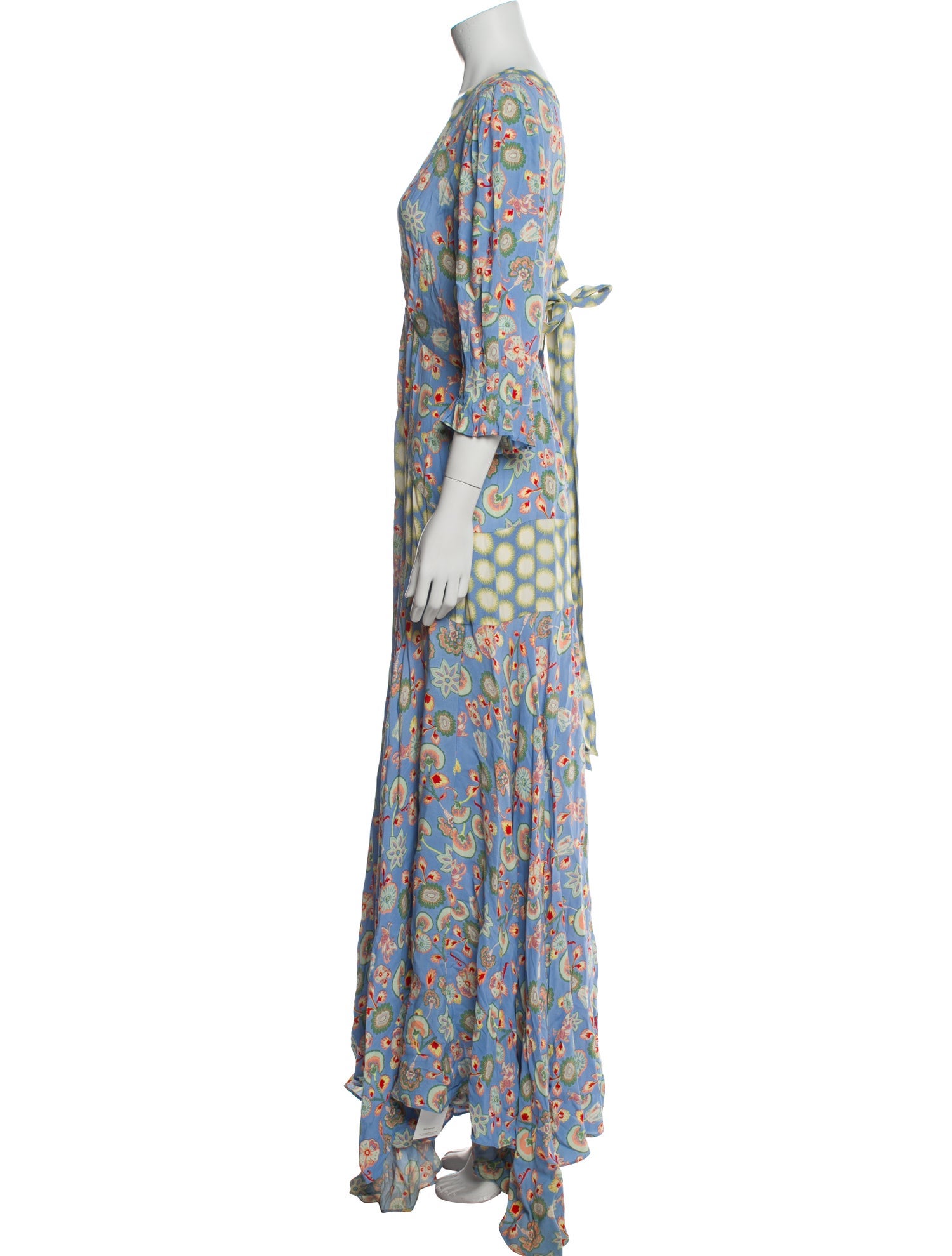 Diane von Furstenberg Floral Print Long Dress