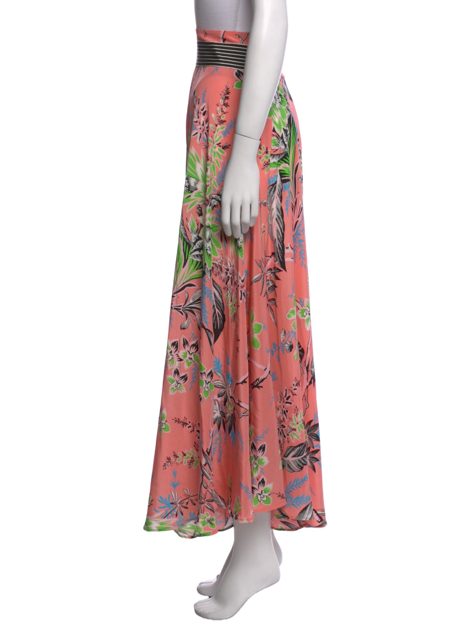 Diane von Furstenberg Silk Midi Length Skirt