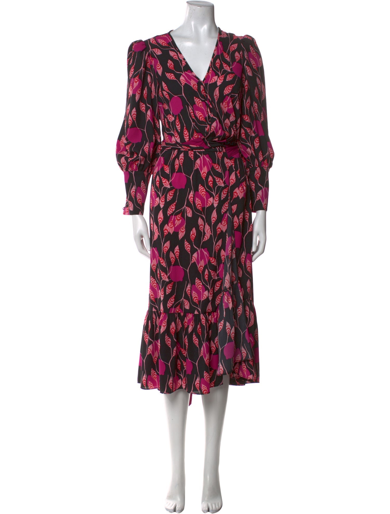 Diane von Furstenberg Printed Midi Length Dress