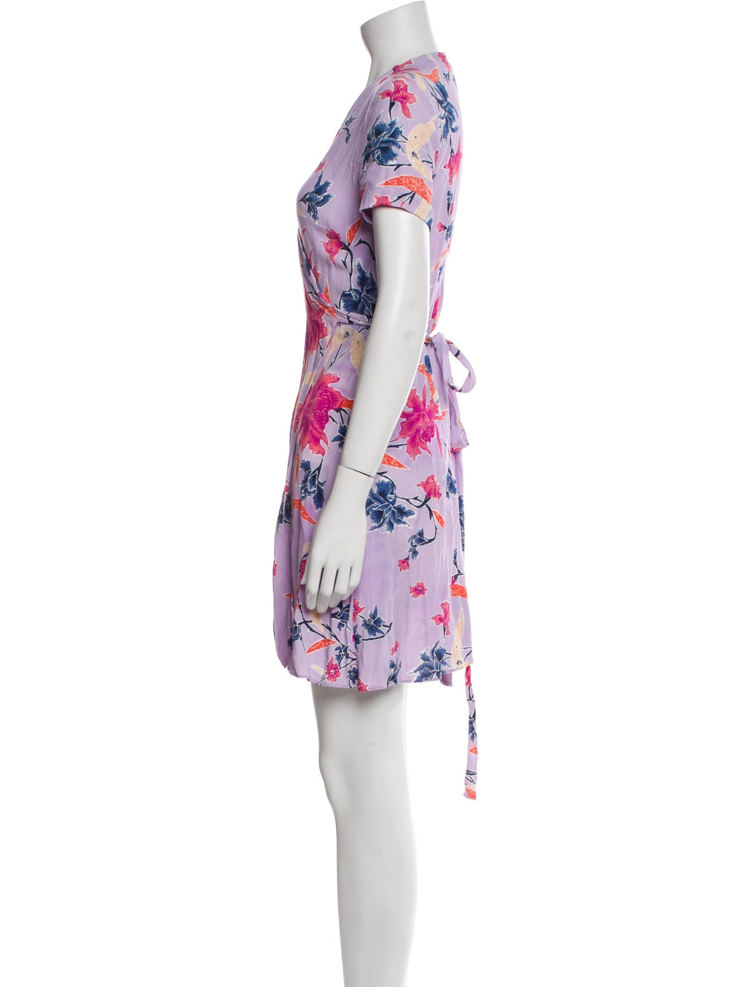 Diane von Furstenberg Floral Print Mini Dress