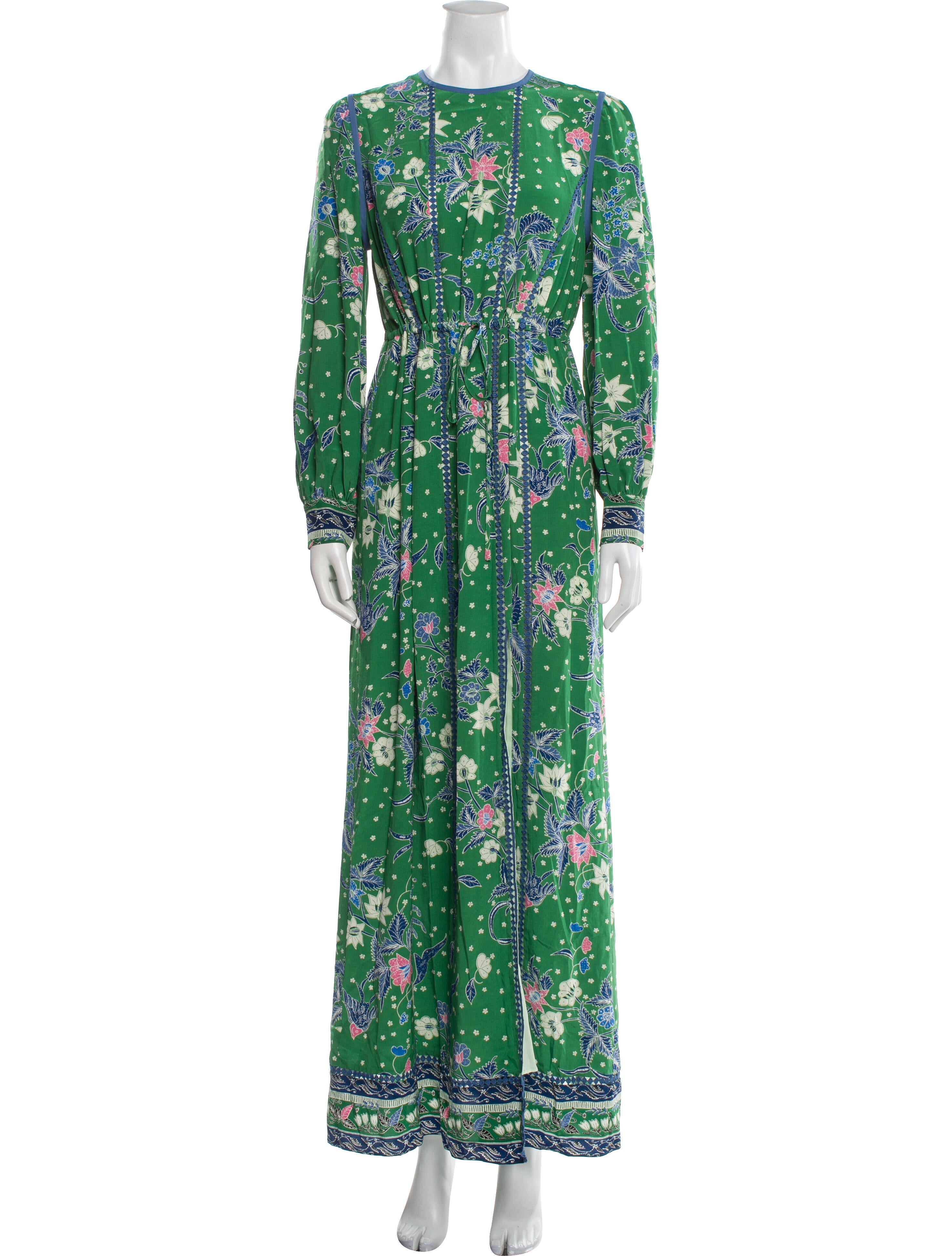Diane von Furstenberg Floral Print Long Dress w/ Tags