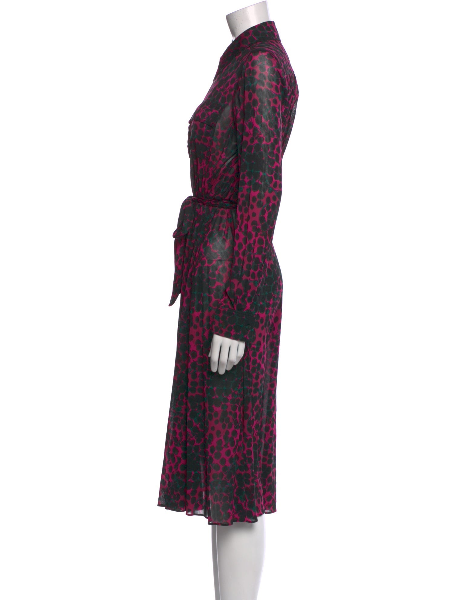 Diane von Furstenberg Printed Midi Length Dress