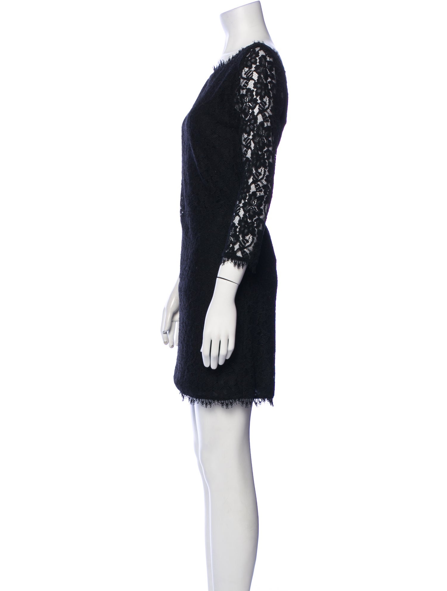 Diane von Furstenberg Lace Pattern Mini Dress