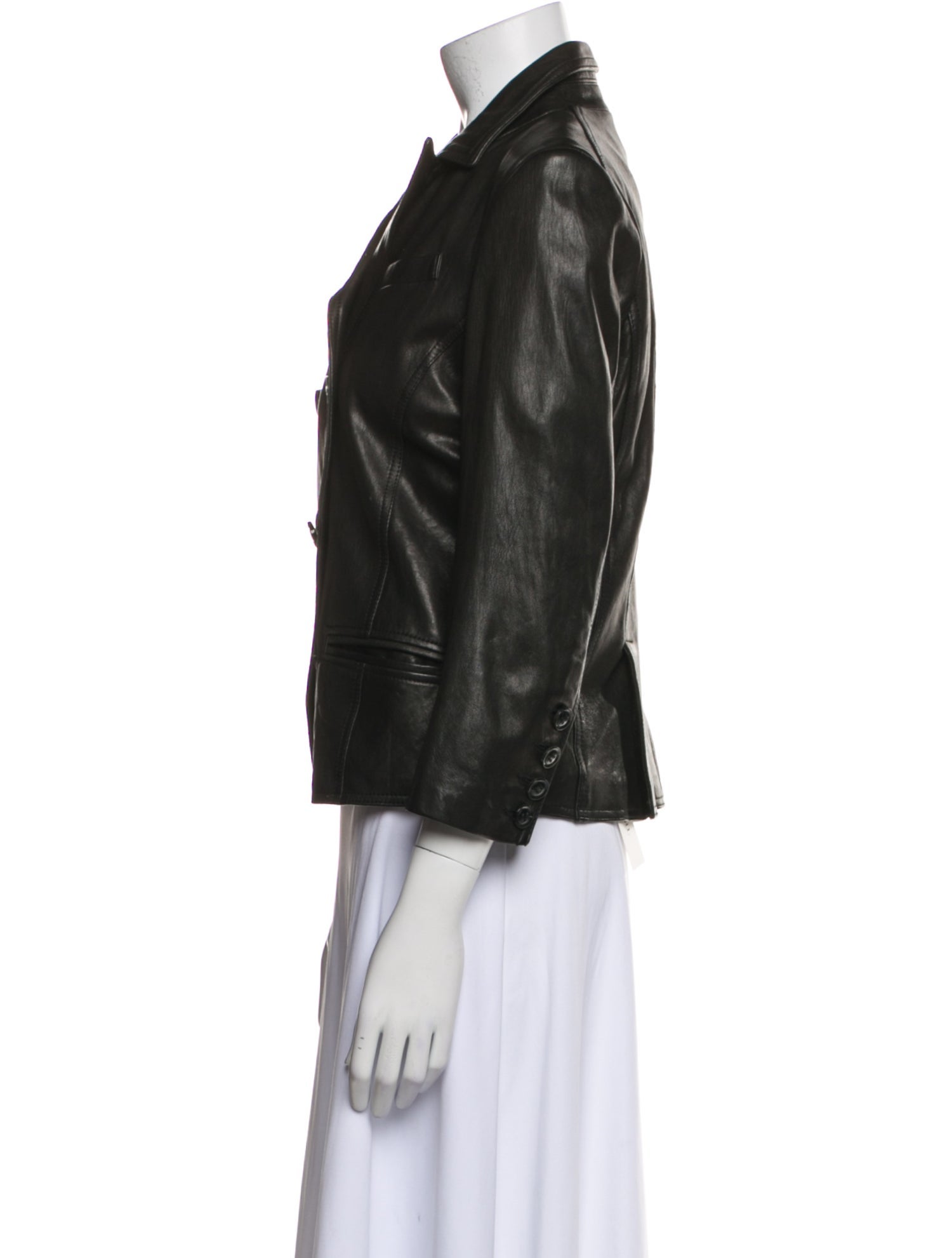 Diane von Furstenberg Leather Blazer