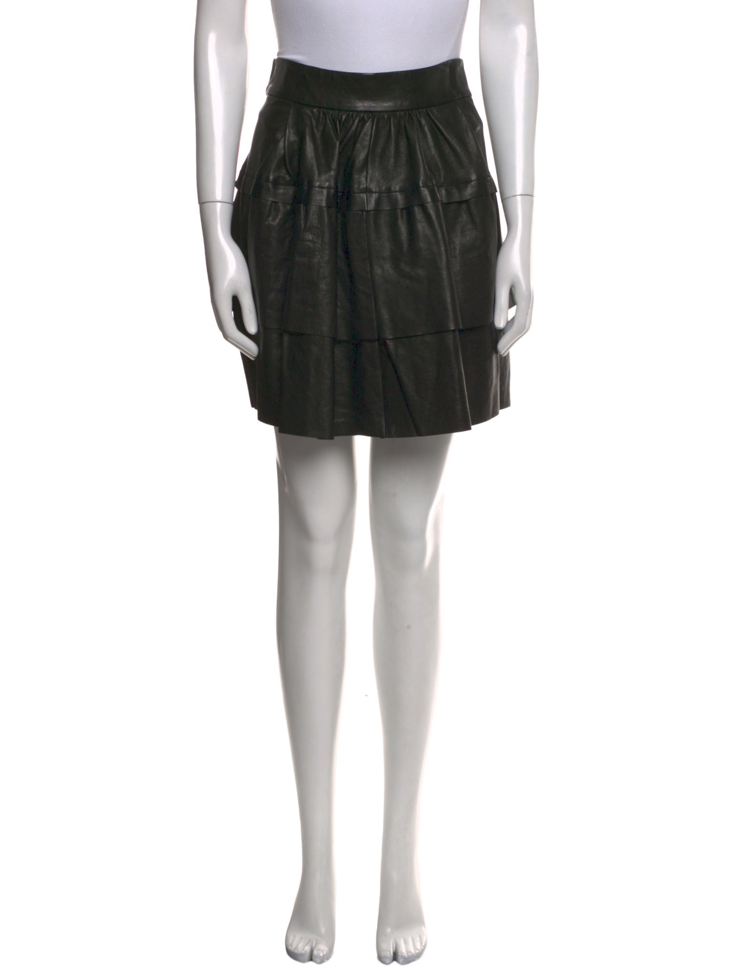 Diane von Furstenberg Leather Mini Skirt