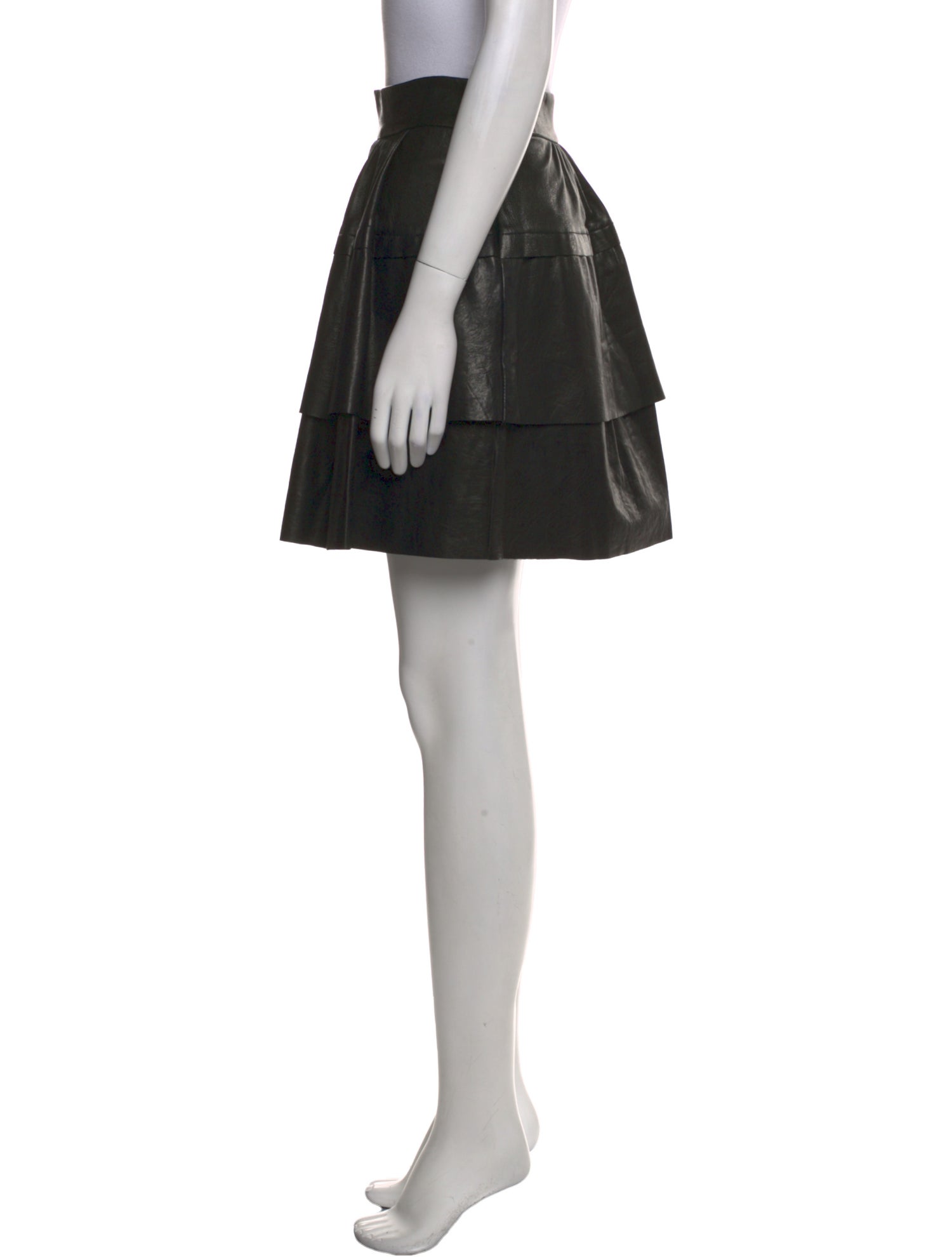Diane von Furstenberg Leather Mini Skirt