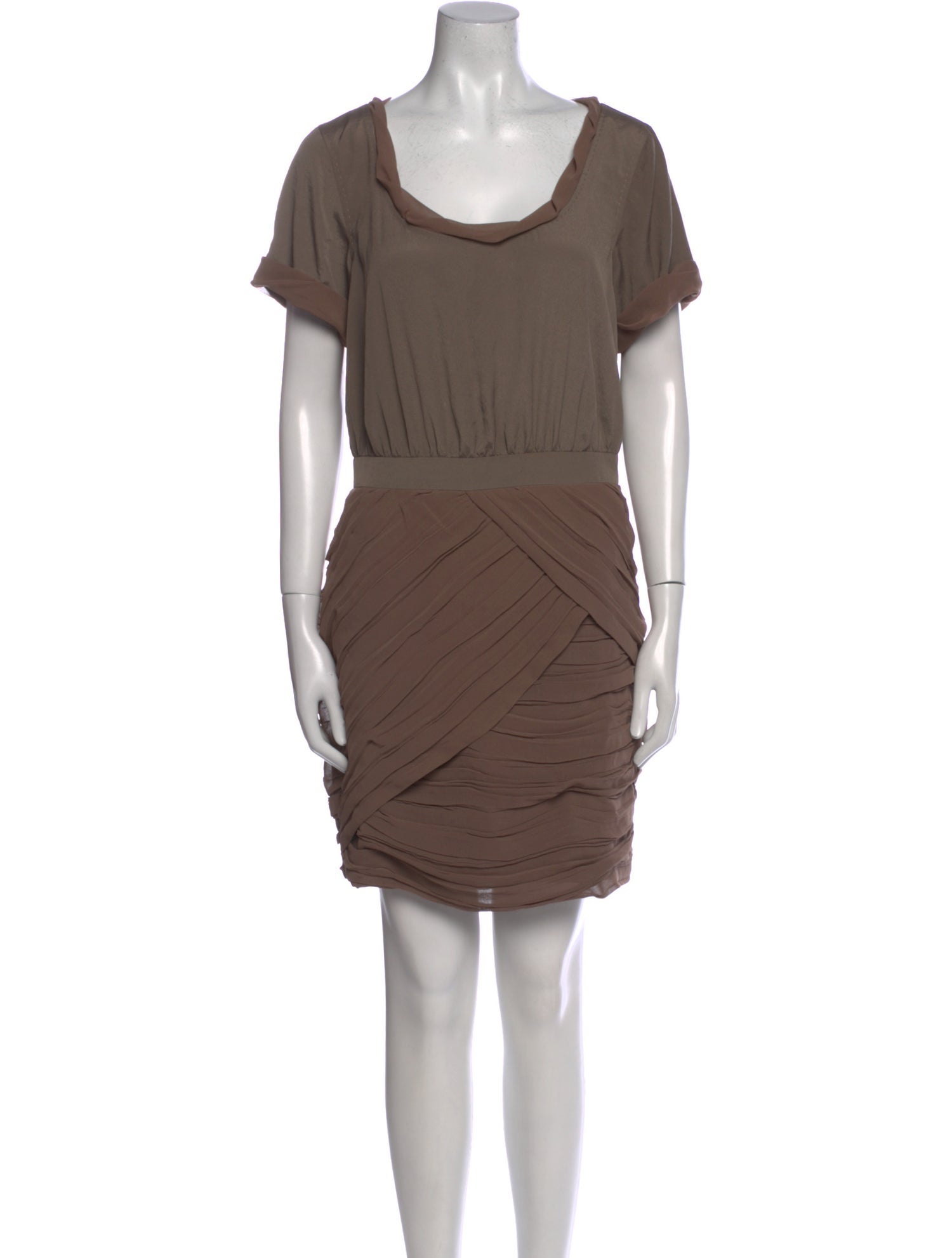 Diane von Furstenberg Scoop Neck Mini Dress