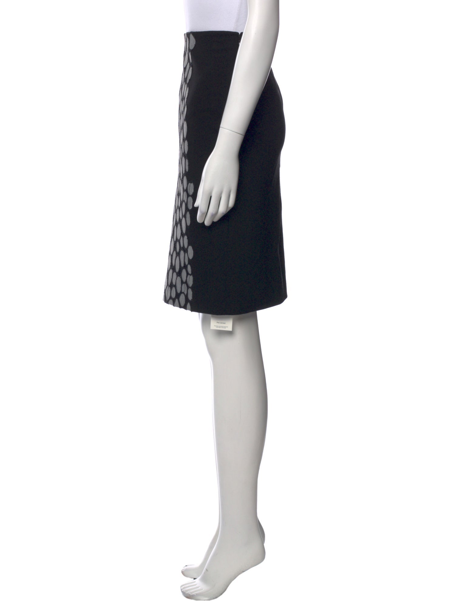 Diane von Furstenberg Polka Dot Print Knee-Length Skirt