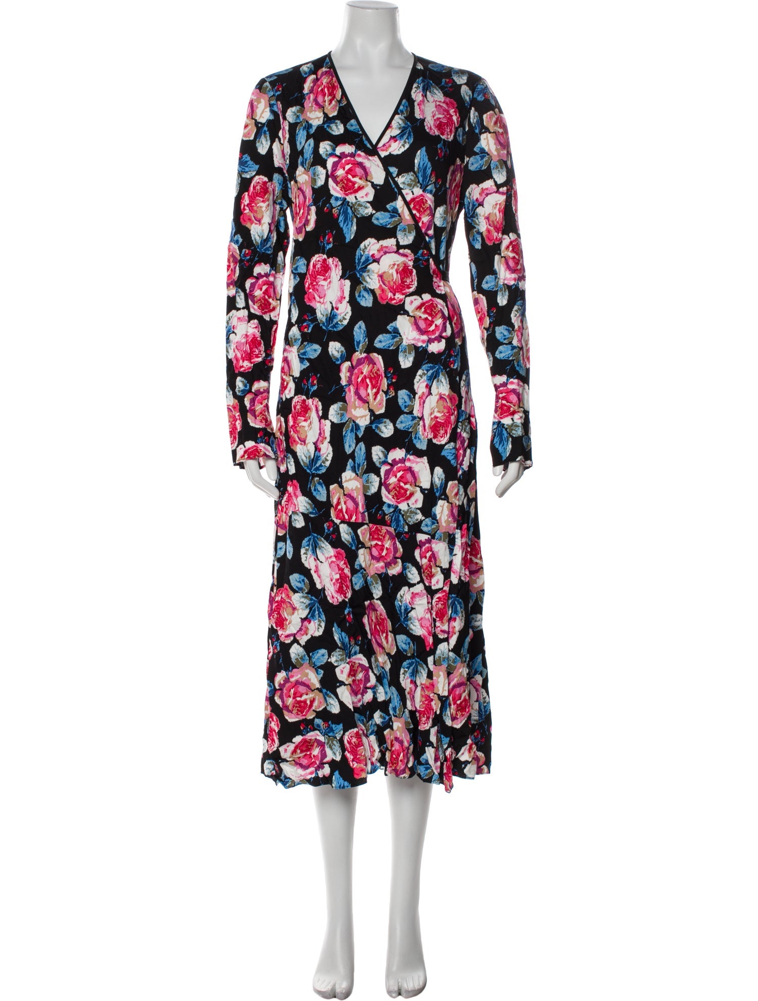Diane von Furstenberg Floral Print Long Dress