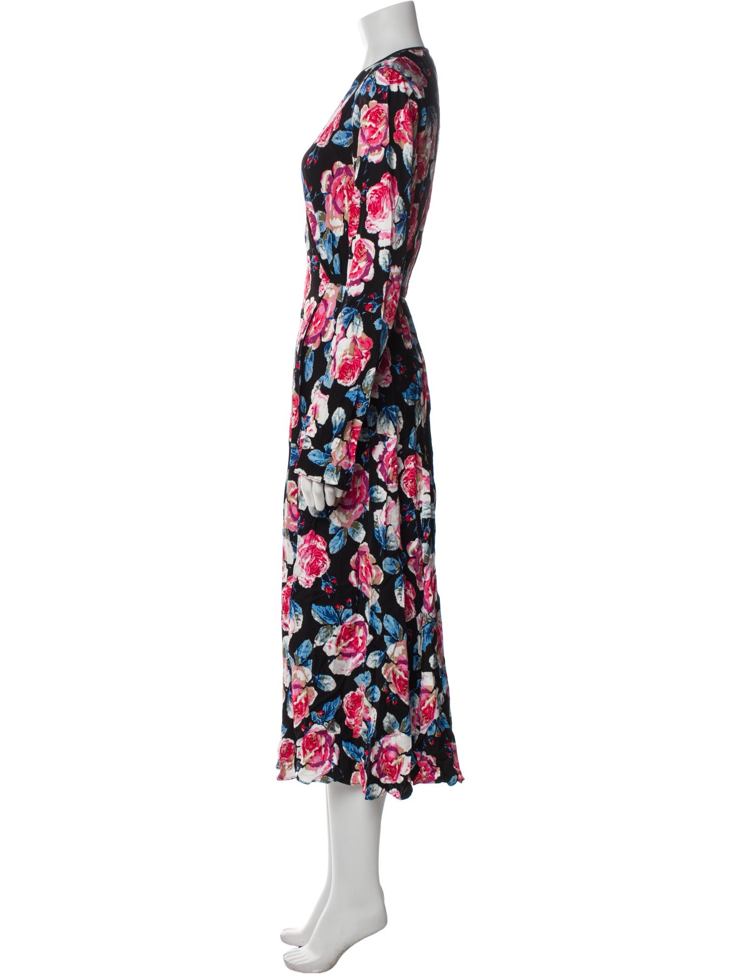 Diane von Furstenberg Floral Print Long Dress