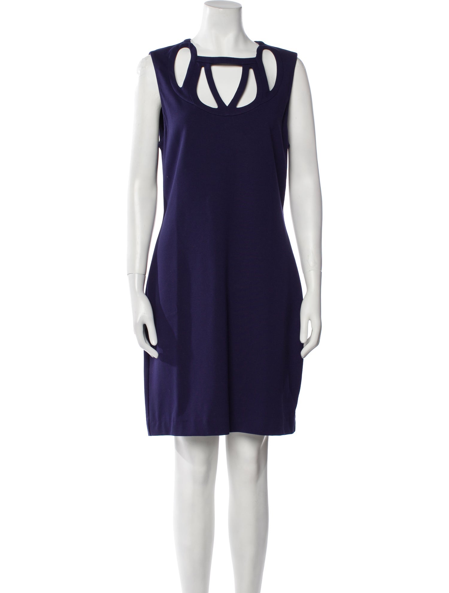 Diane von Furstenberg Scoop Neck Mini Dress
