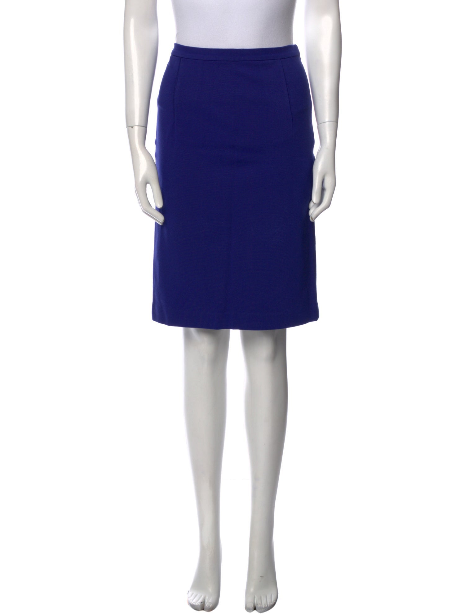 Diane von Furstenberg Pleated Accents Knee-Length Skirt