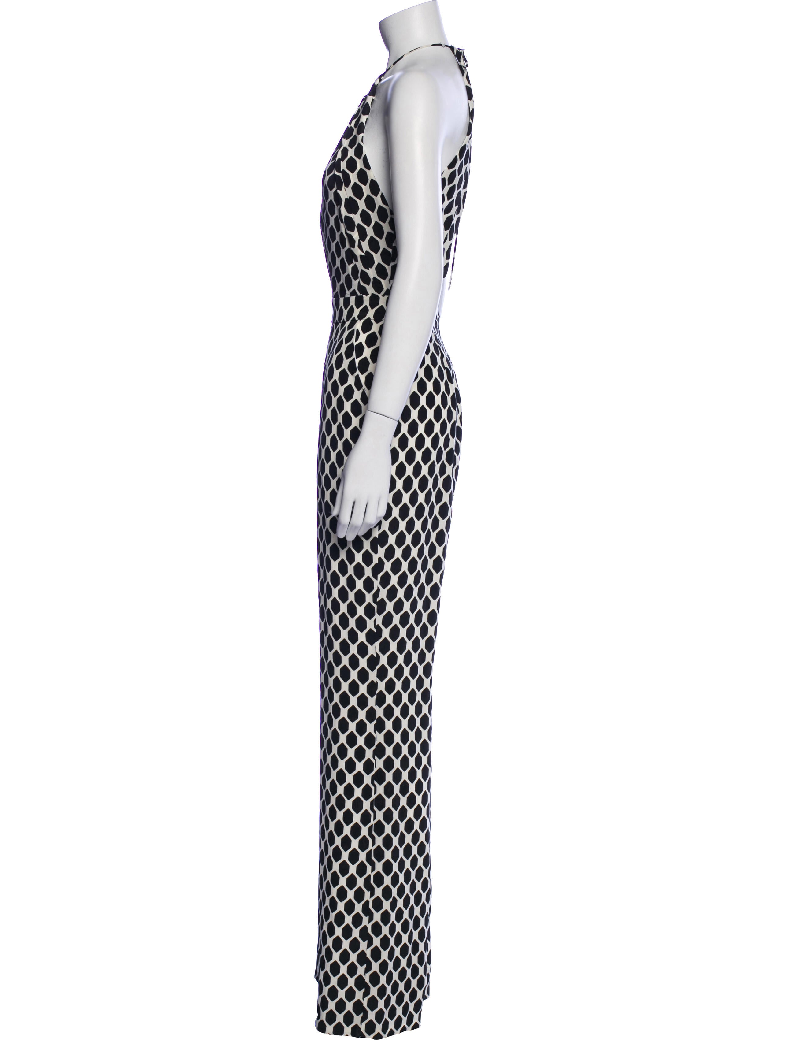 Diane von Furstenberg Silk Printed Jumpsuit