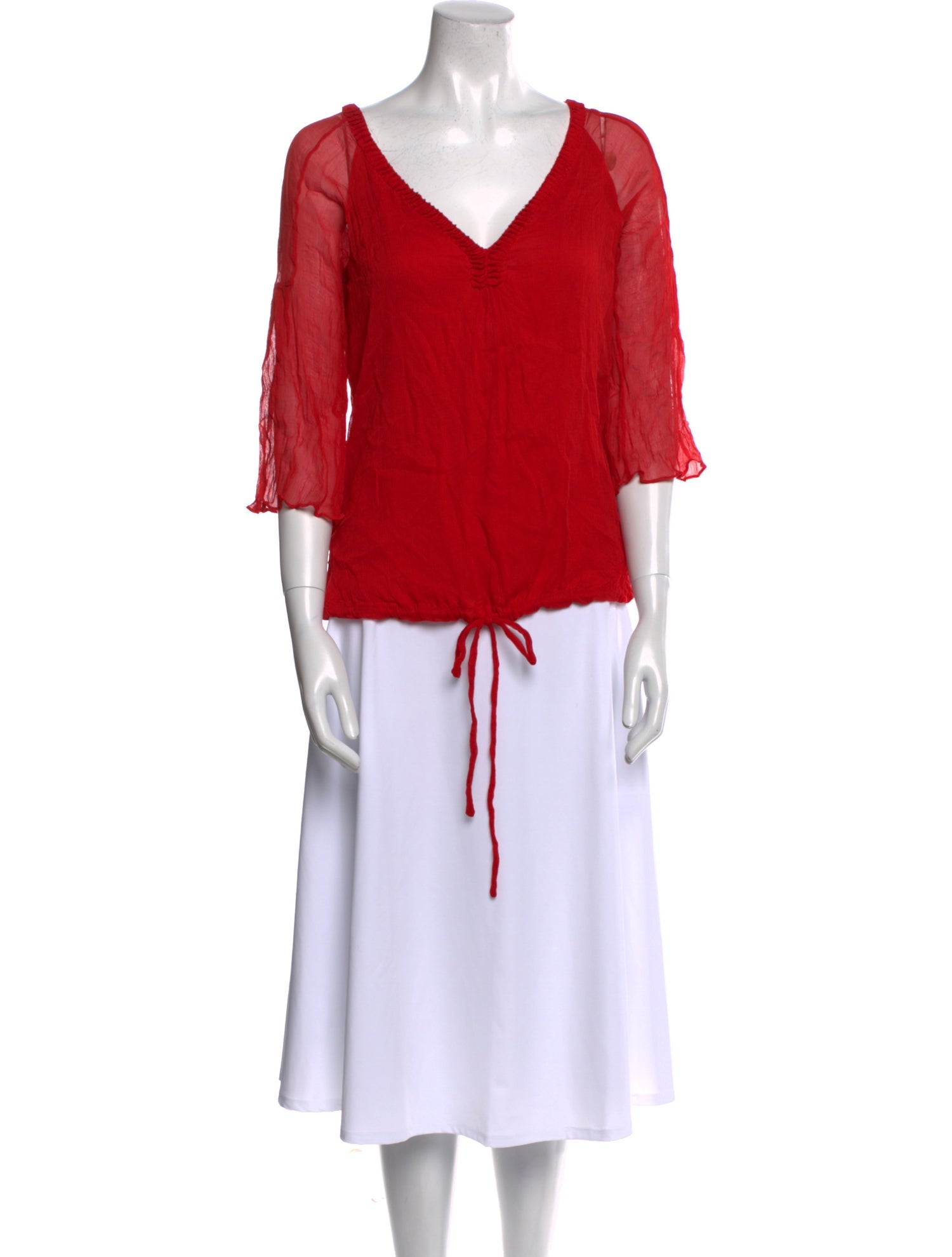 Diane von Furstenberg Silk V-Neck Blouse