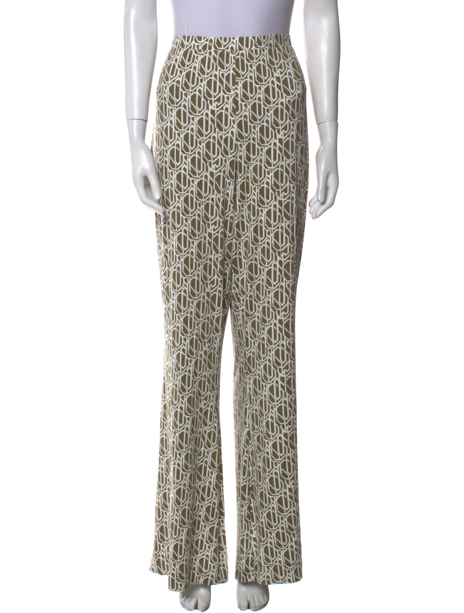 Diane von Furstenberg Printed Wide Leg Pants