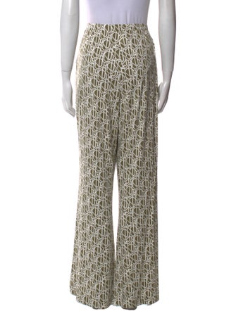 Diane von Furstenberg Printed Wide Leg Pants