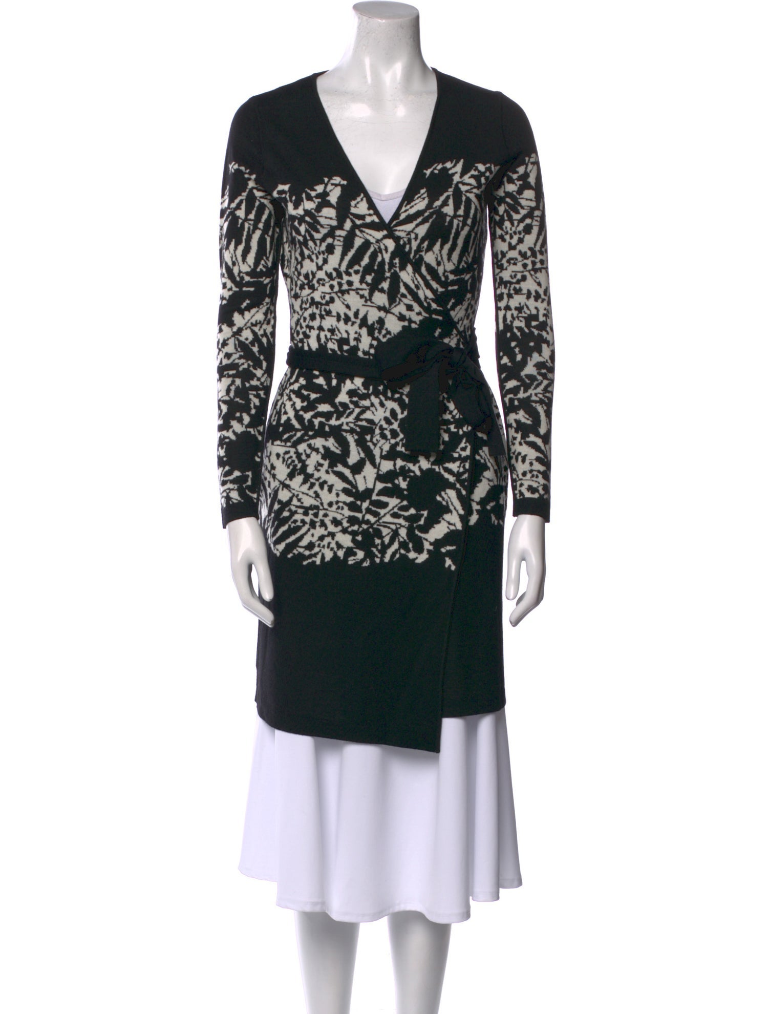 Diane von Furstenberg Merino Wool Printed Sweater