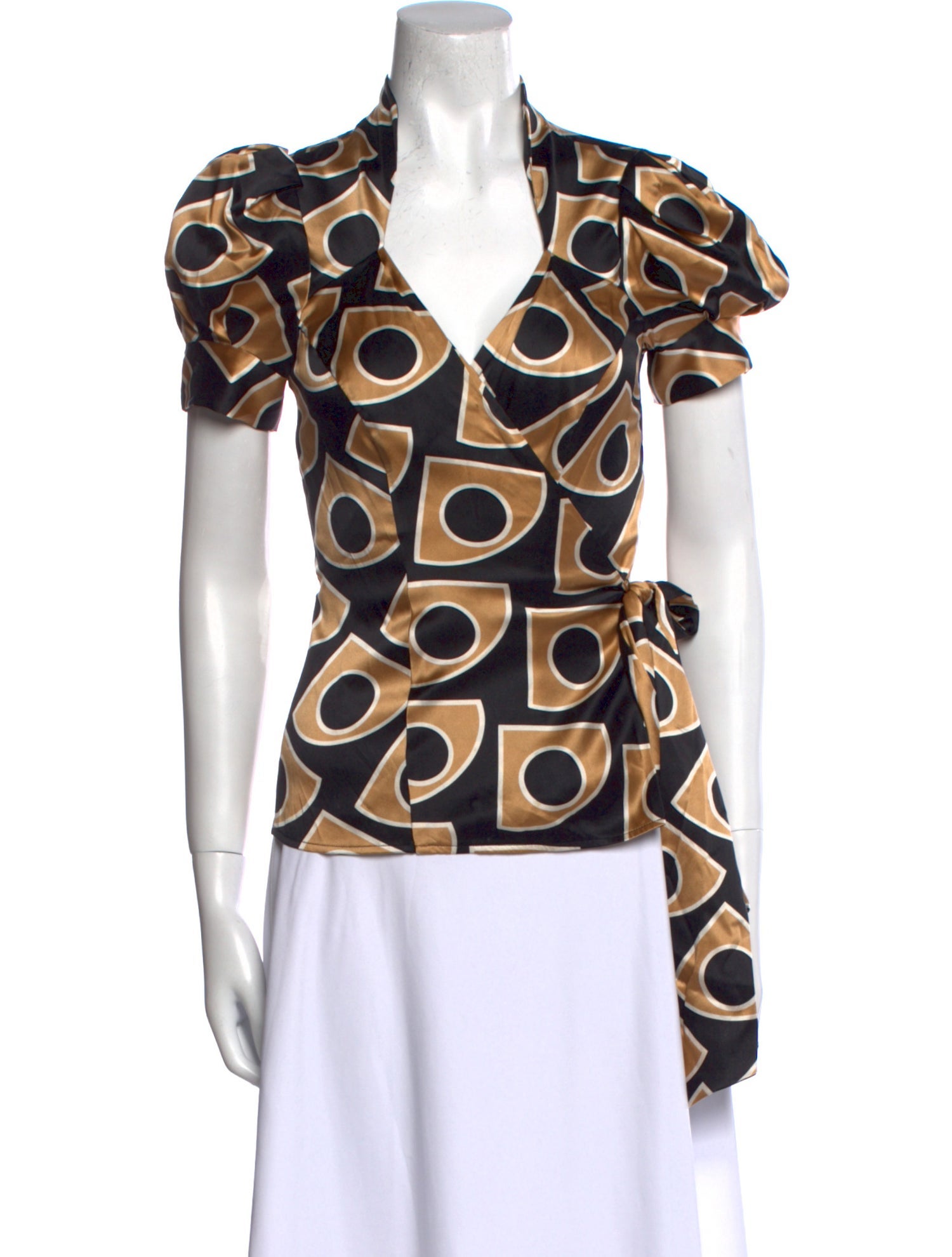 Diane von Furstenberg Silk Printed Blouse