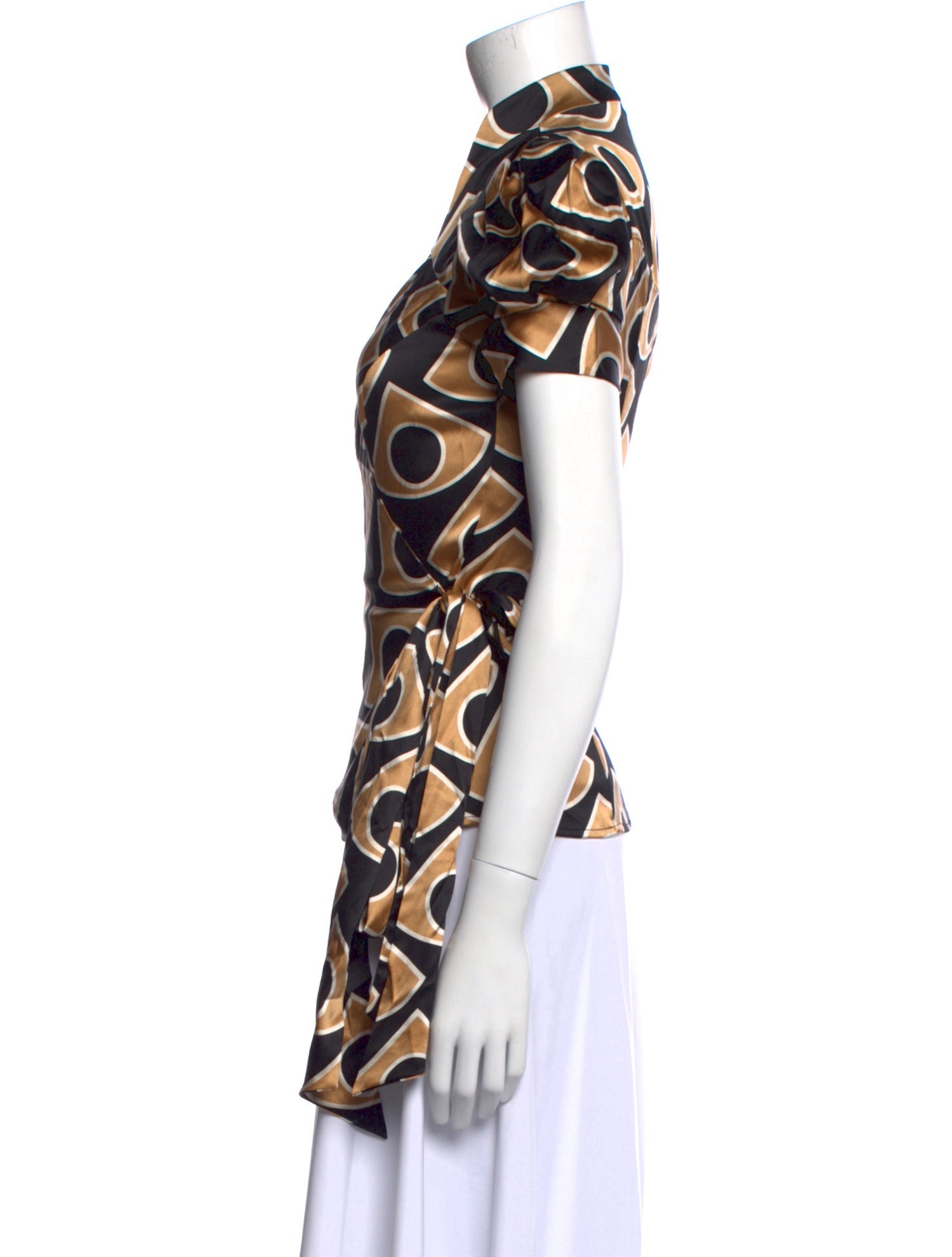 Diane von Furstenberg Silk Printed Blouse