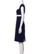 Diane von Furstenberg Colorblock Pattern Knee-Length Dress