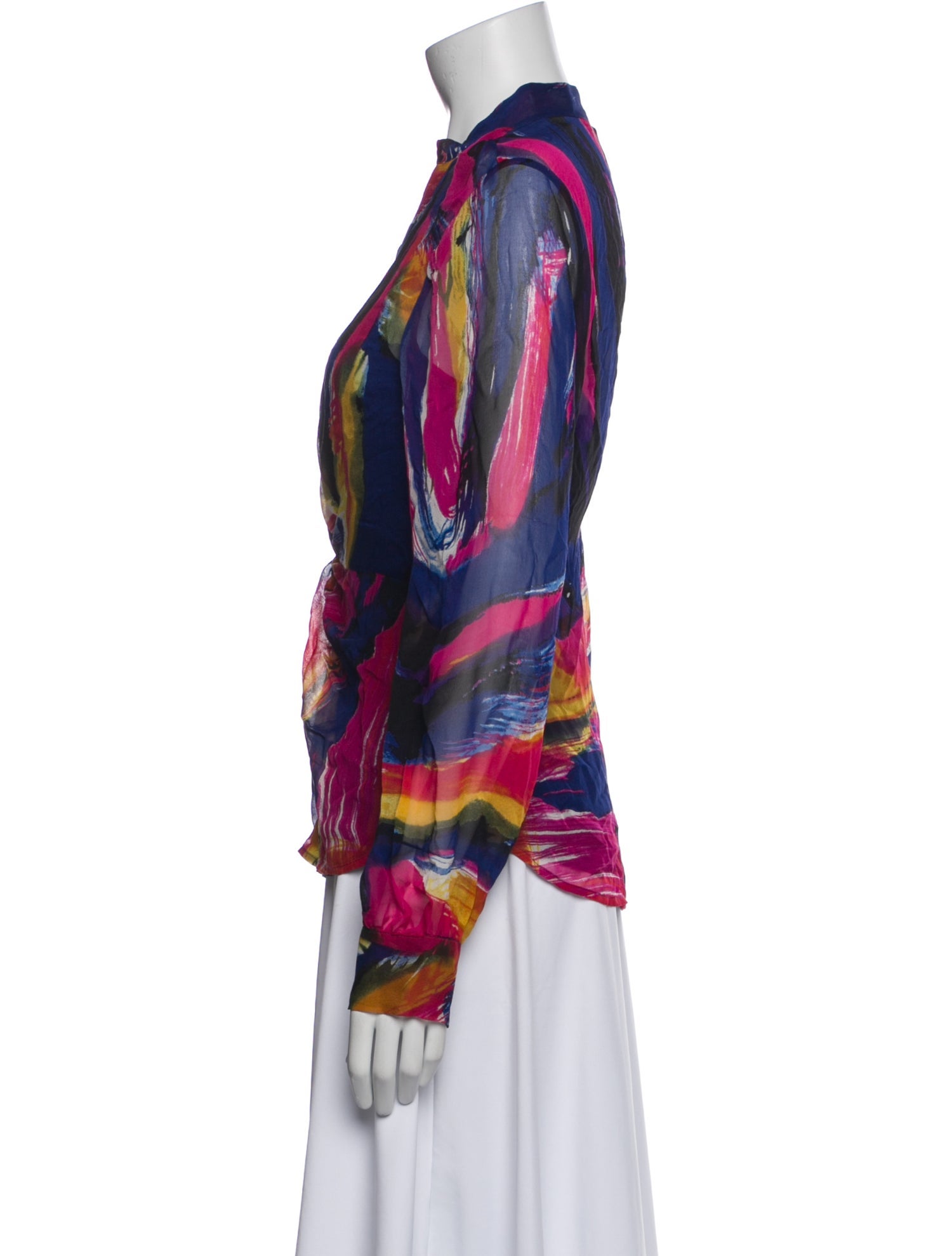 Diane von Furstenberg Silk Printed Blouse