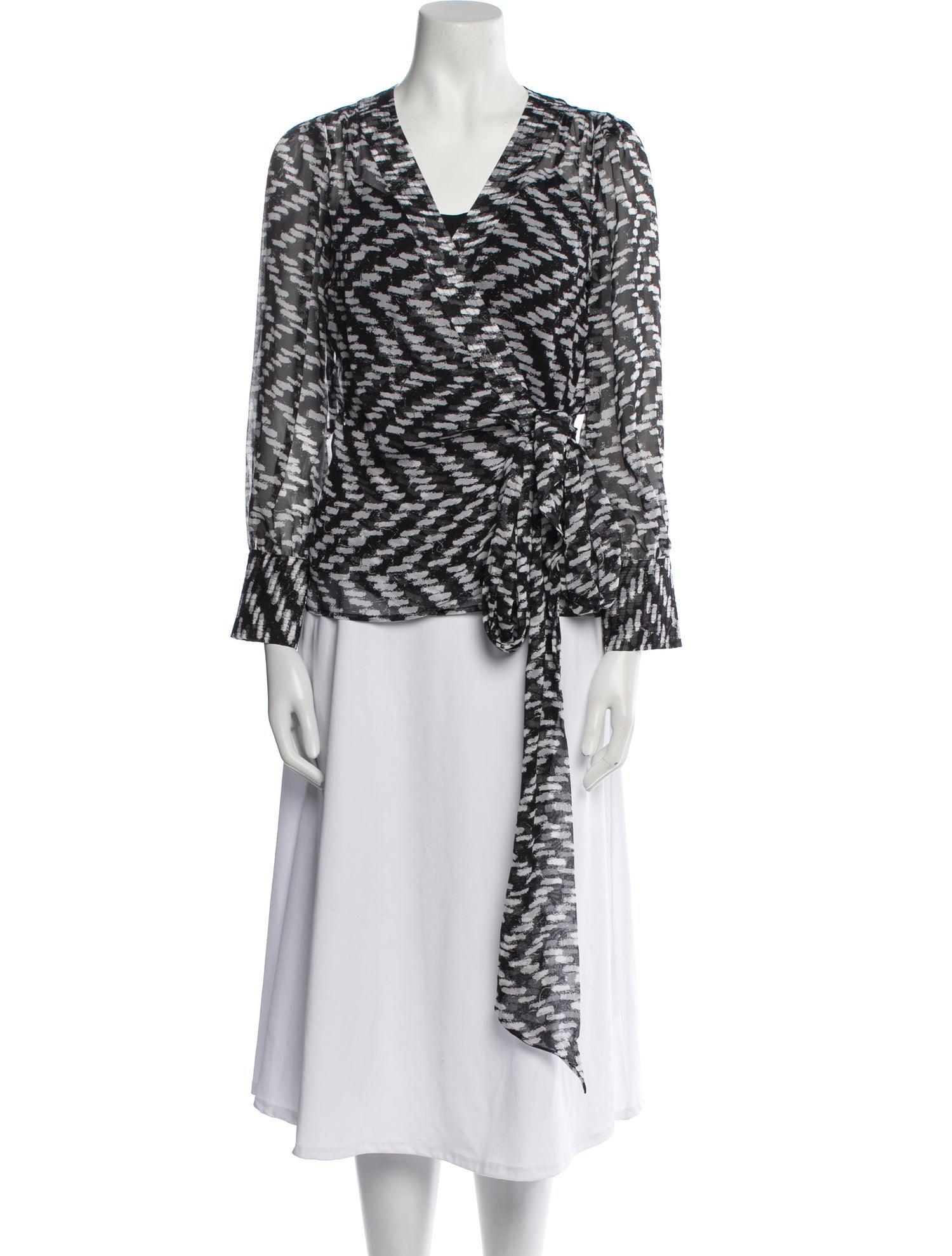 Diane von Furstenberg Silk Printed Blouse