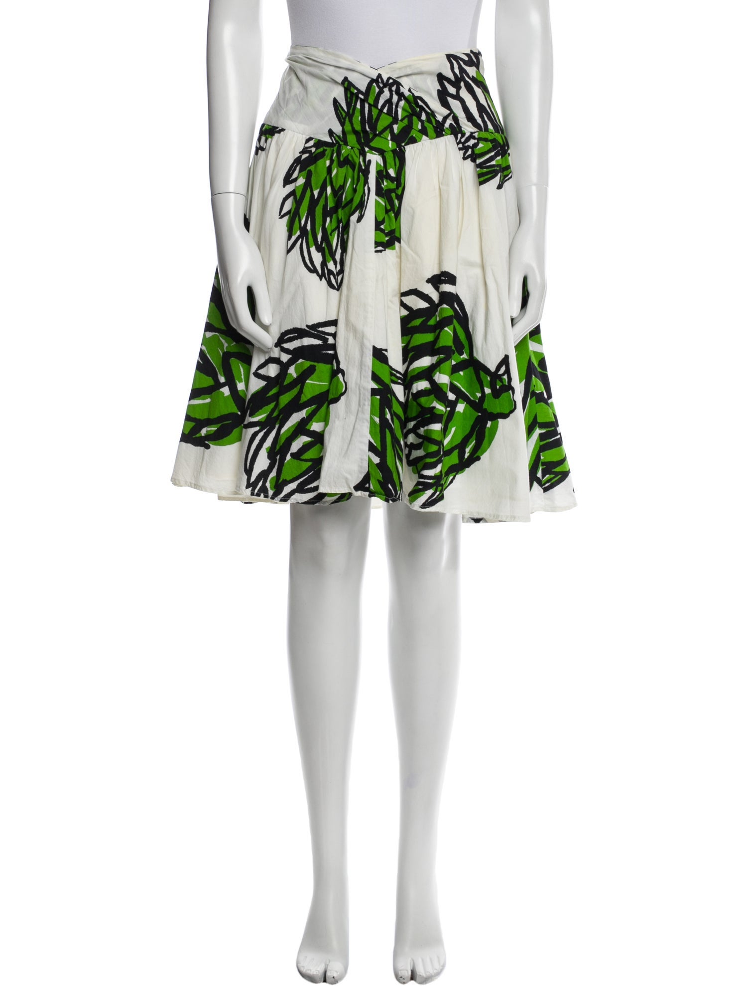 Diane von Furstenberg Floral Print Knee-Length Skirt