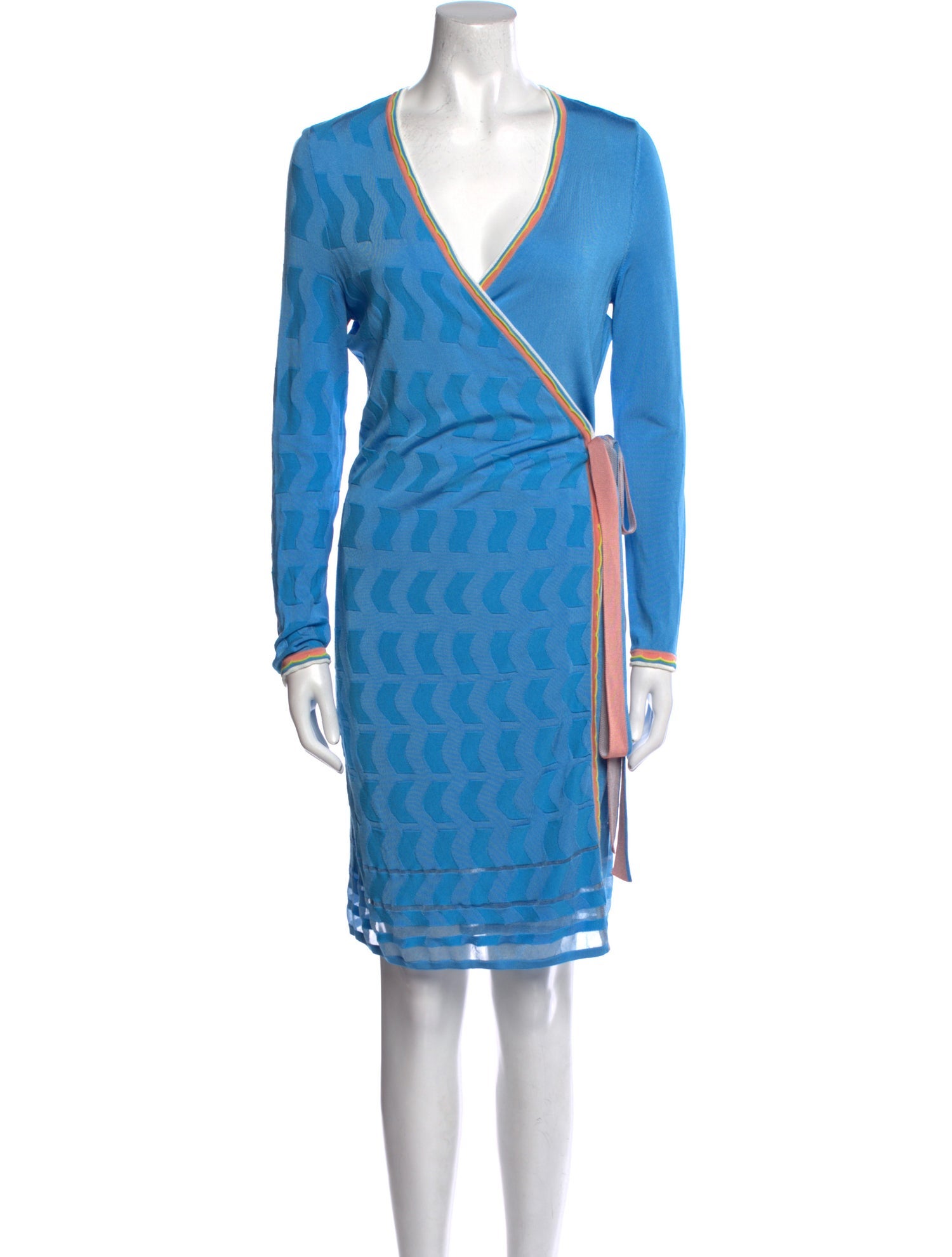 Diane von Furstenberg V-Neck Knee-Length Dress