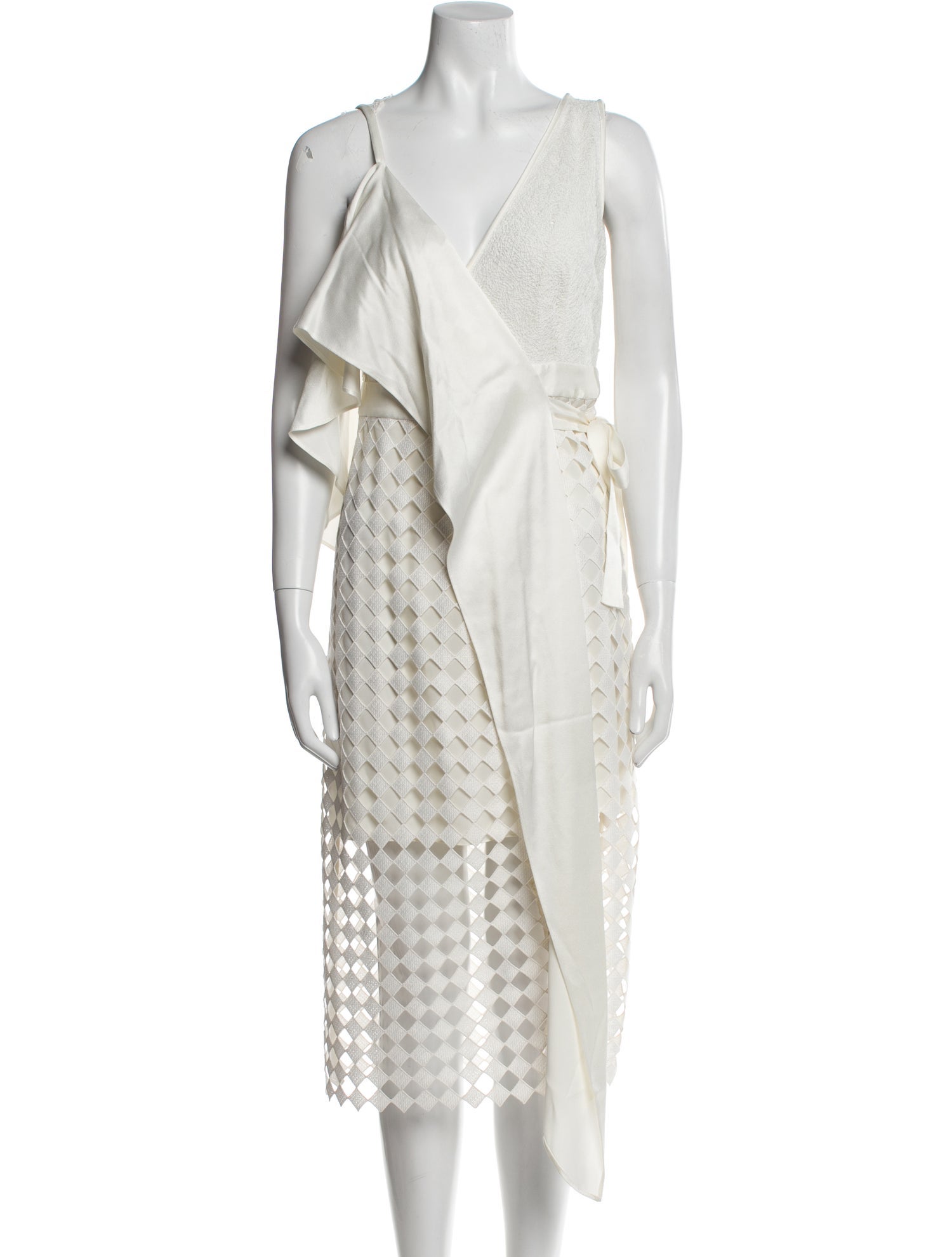 Diane von Furstenberg V-Neck Knee-Length Dress