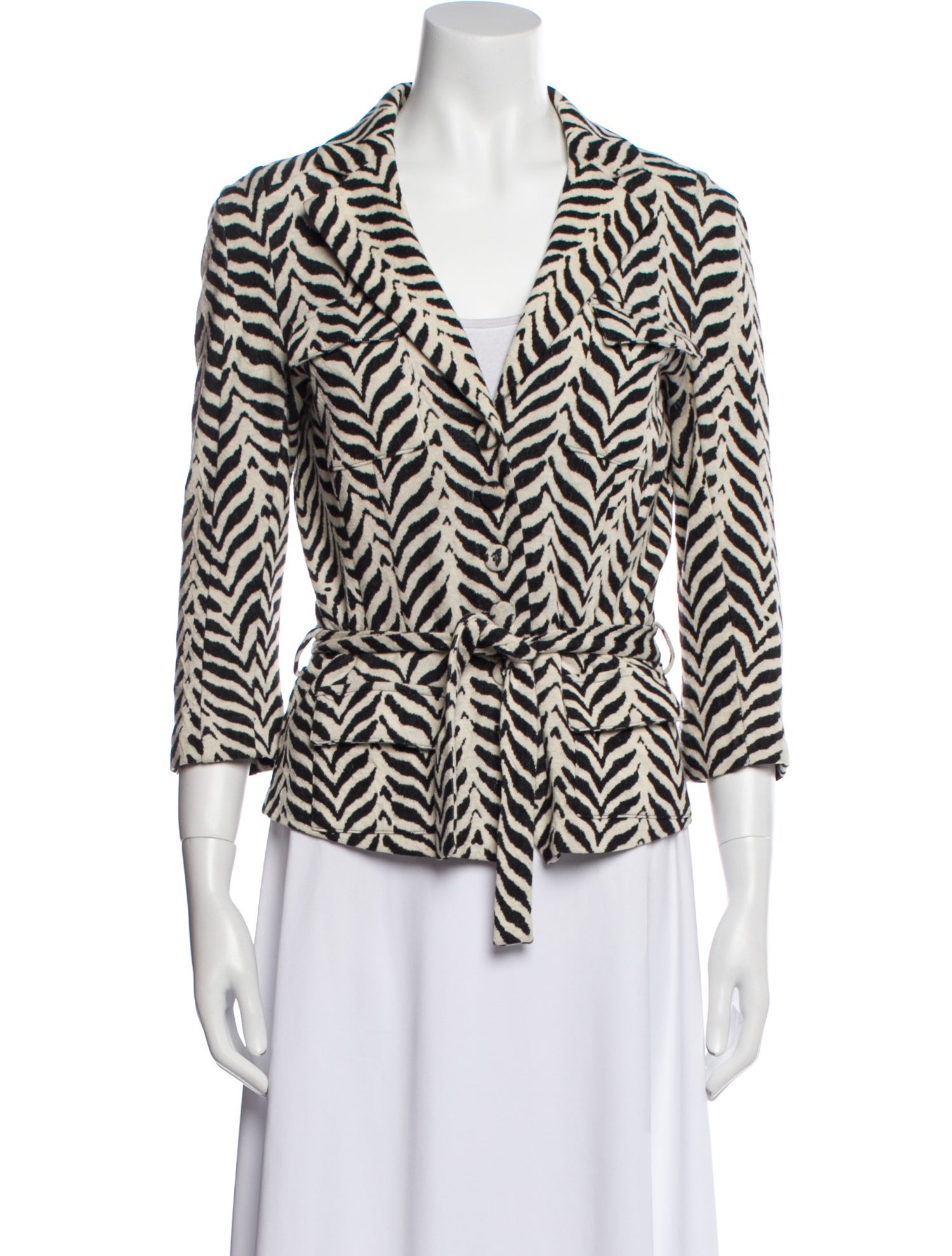 Diane von Furstenberg Printed Blazer
