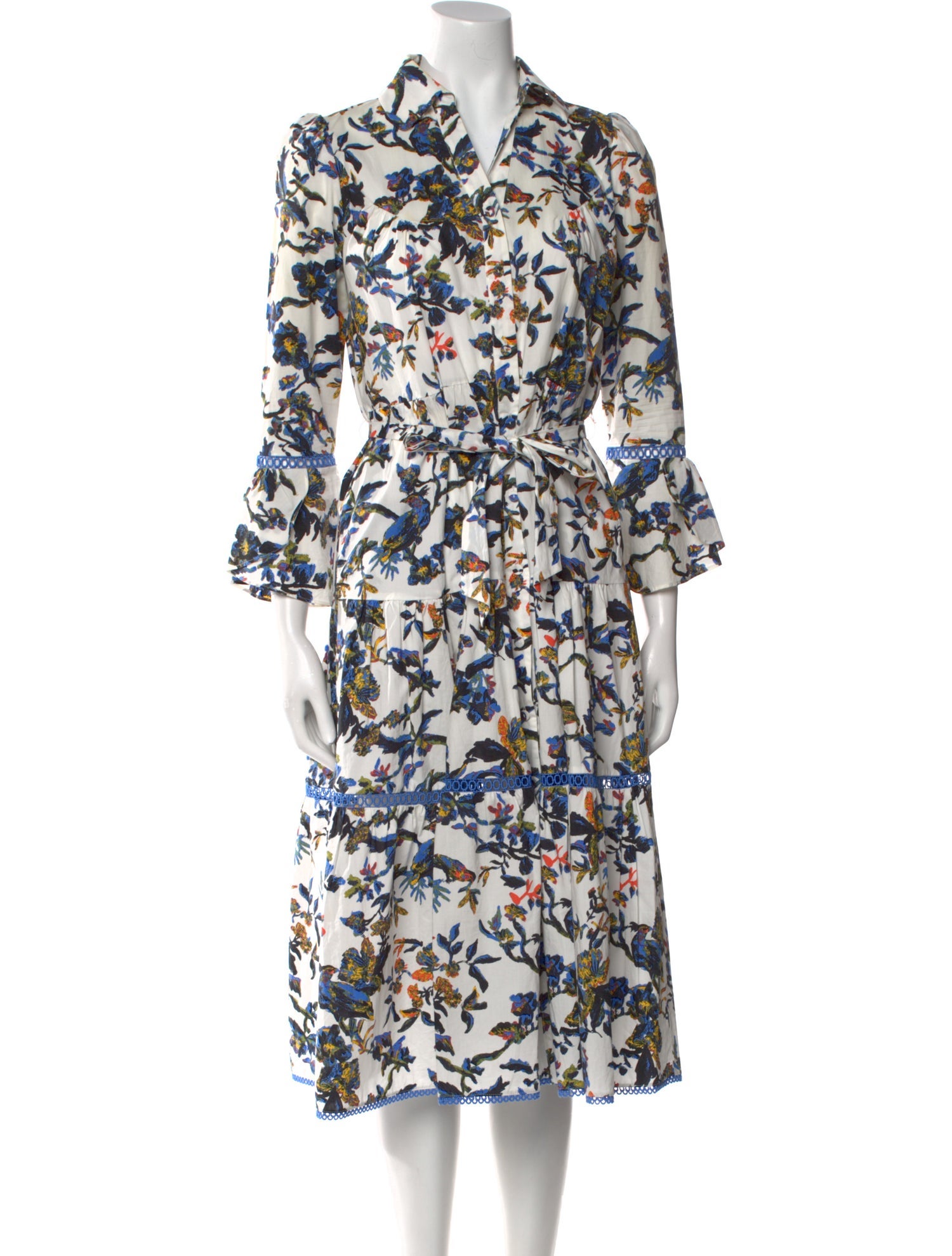 Diane von Furstenberg Printed Midi Length Dress