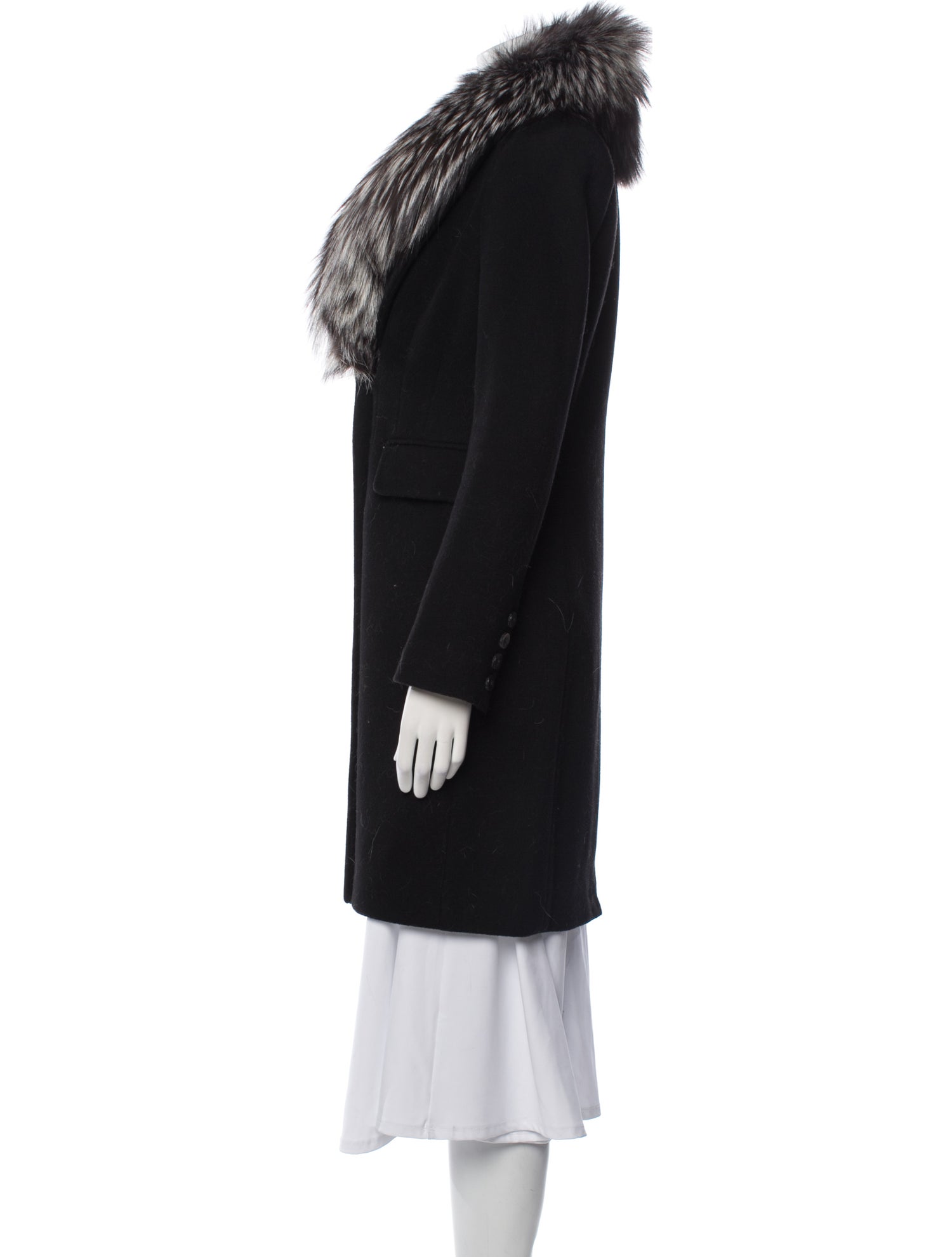 Diane von Furstenberg Wool Fur Coat