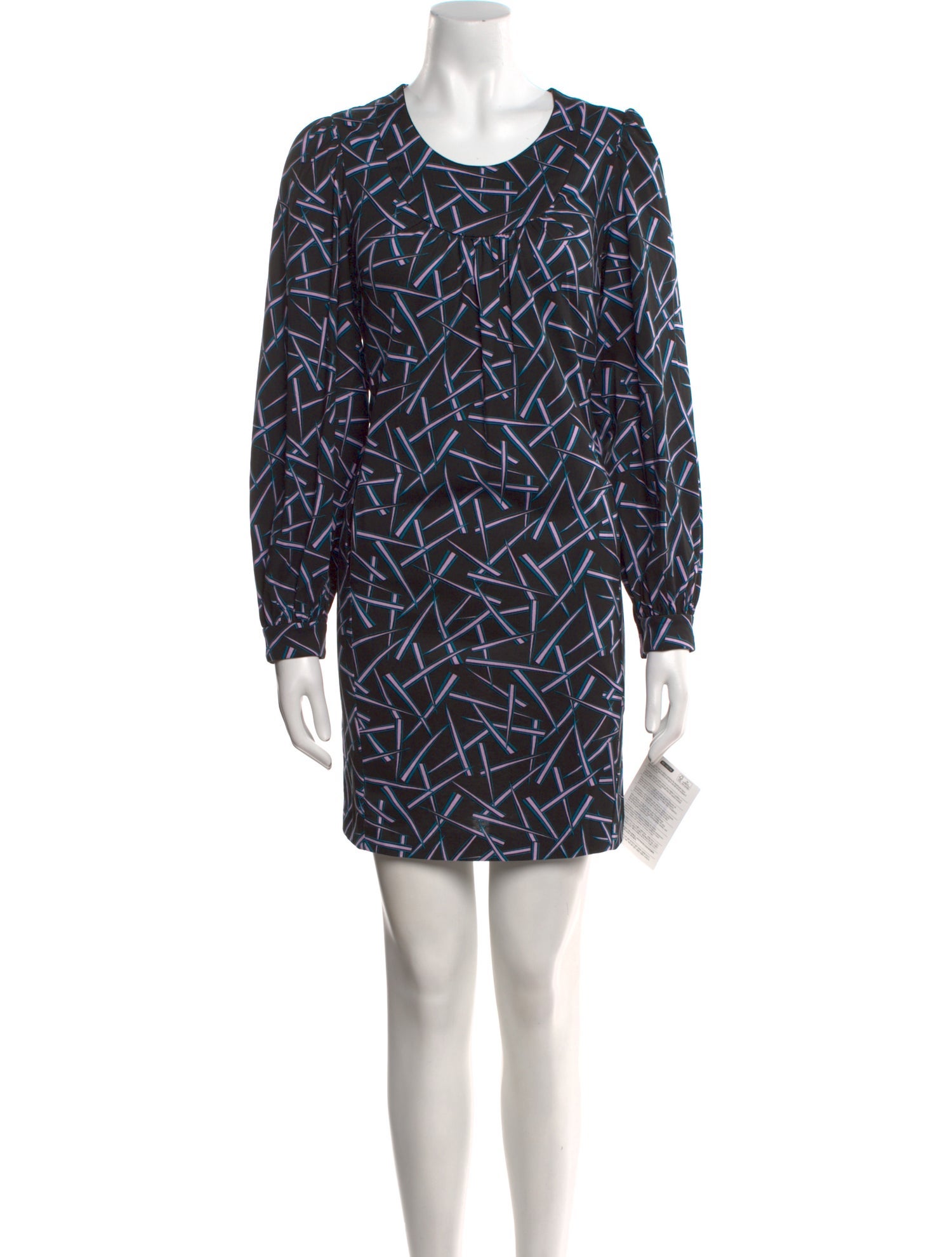 Diane von Furstenberg Printed Mini Dress w/ Tags