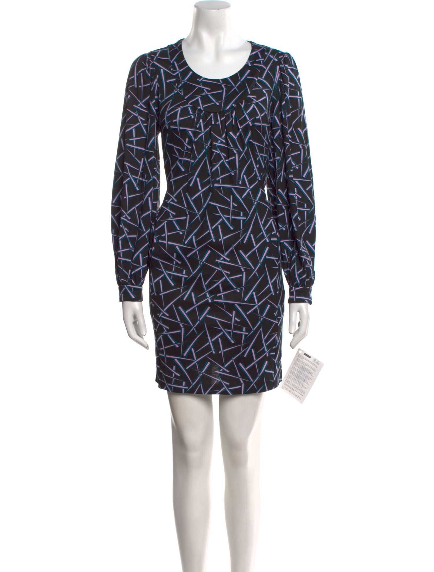 Diane von Furstenberg Printed Mini Dress w/ Tags