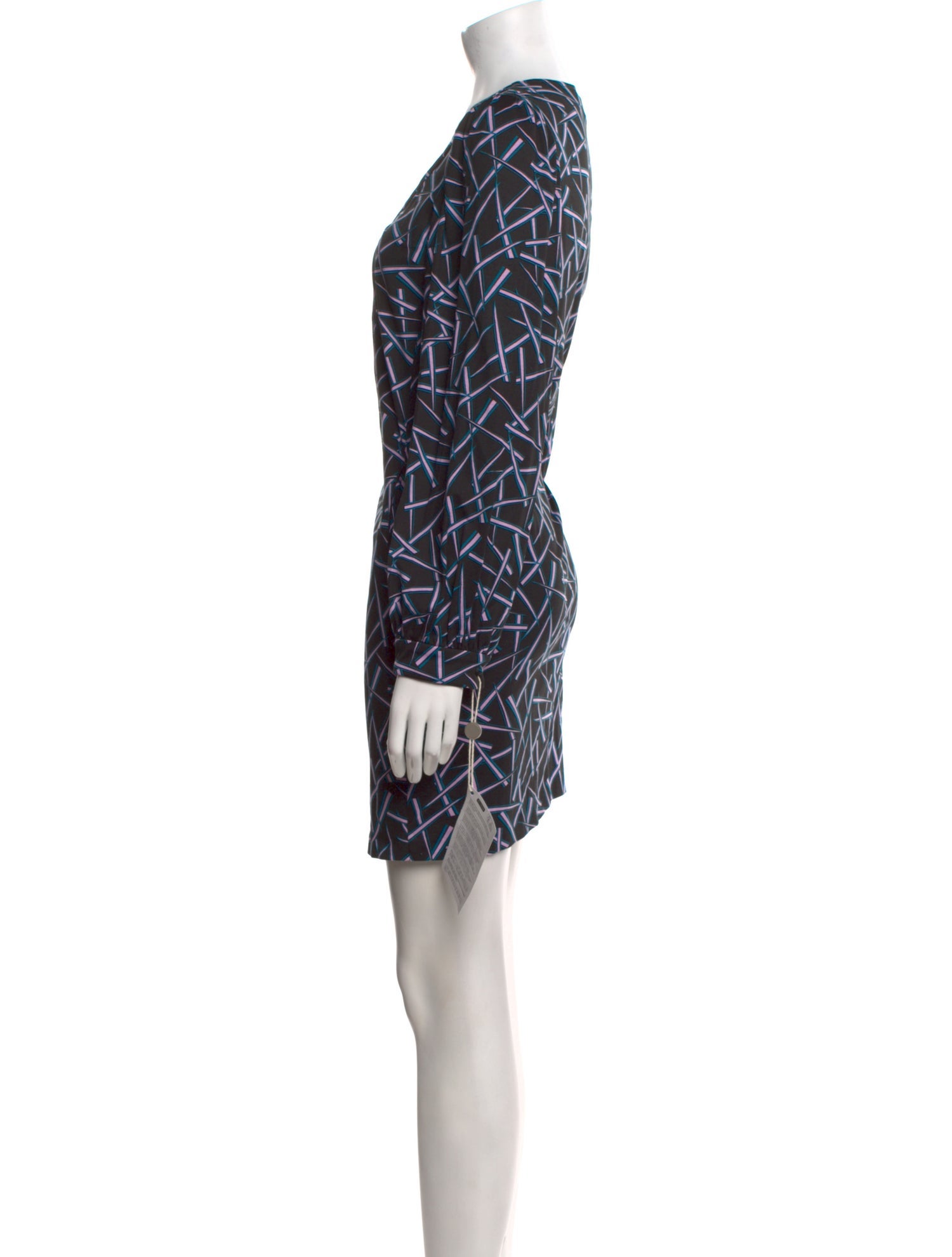Diane von Furstenberg Printed Mini Dress w/ Tags