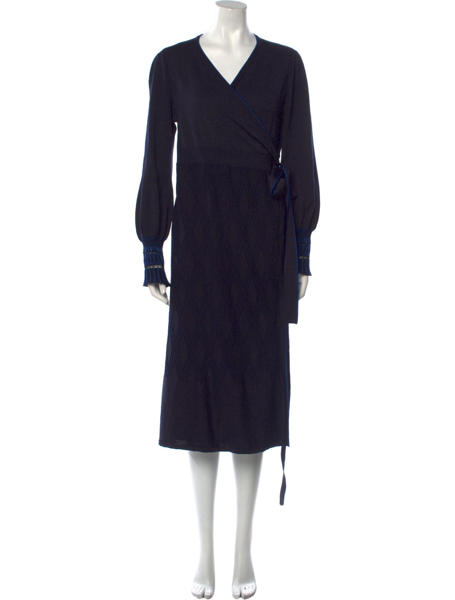 Diane von Furstenberg V-Neck Midi Length Dress