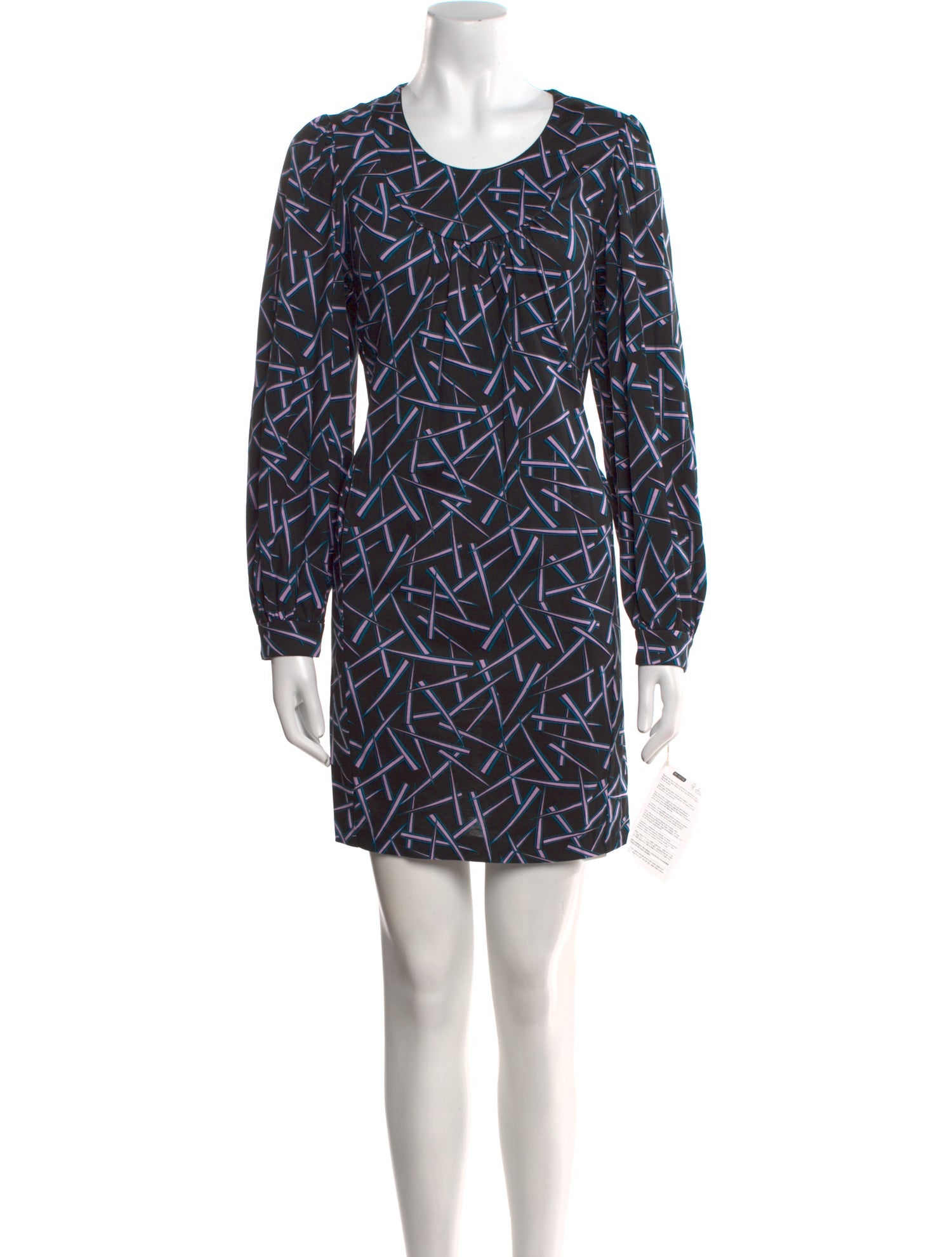 Diane von Furstenberg Printed Mini Dress w/ Tags