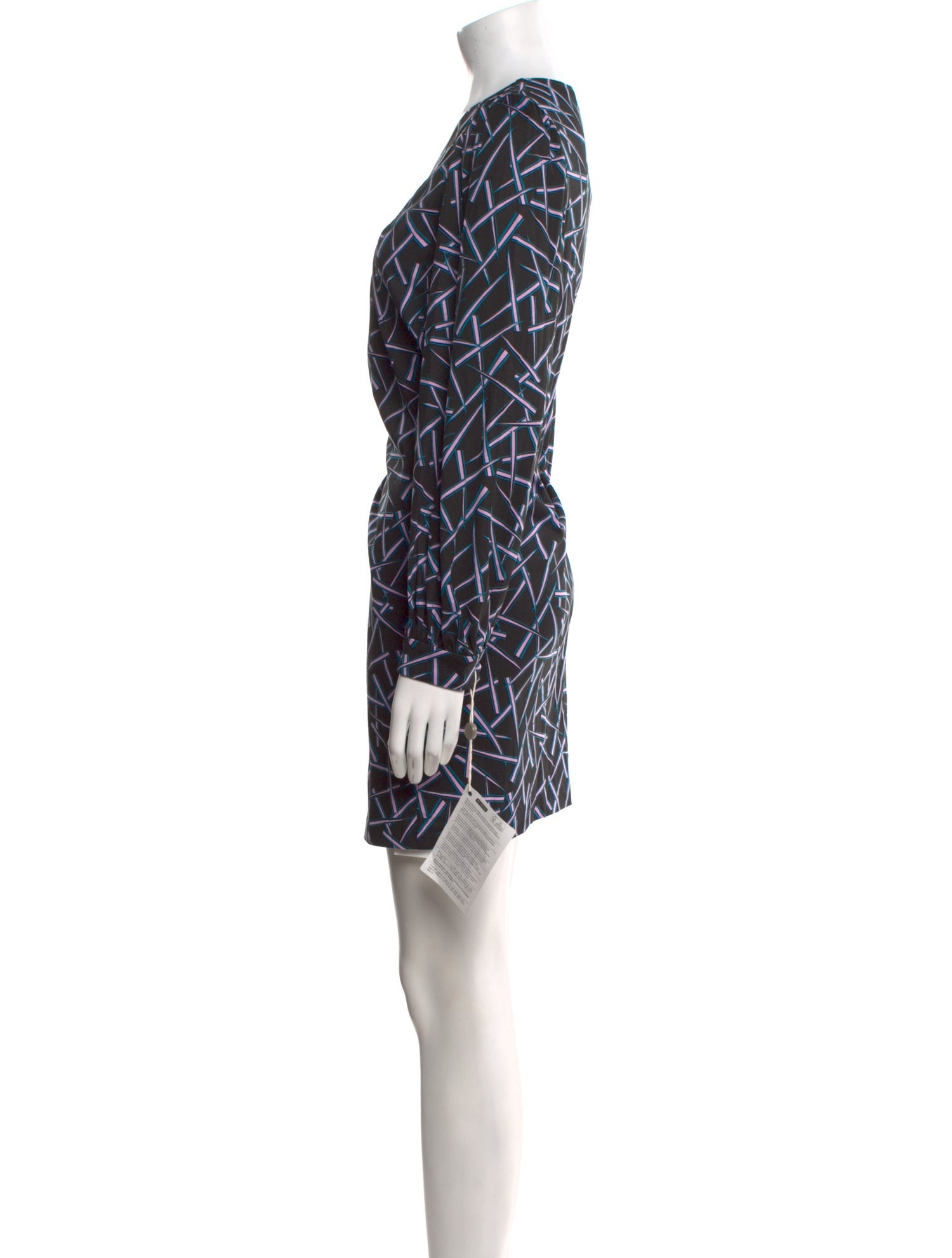 Diane von Furstenberg Printed Mini Dress w/ Tags