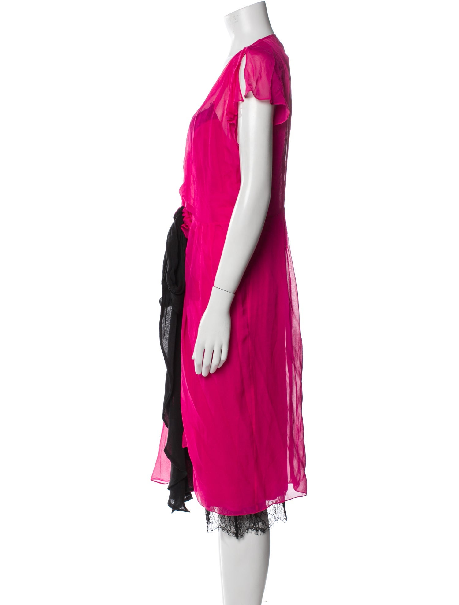 Diane von Furstenberg Silk Colorblock Pattern Dress Set w/ Tags