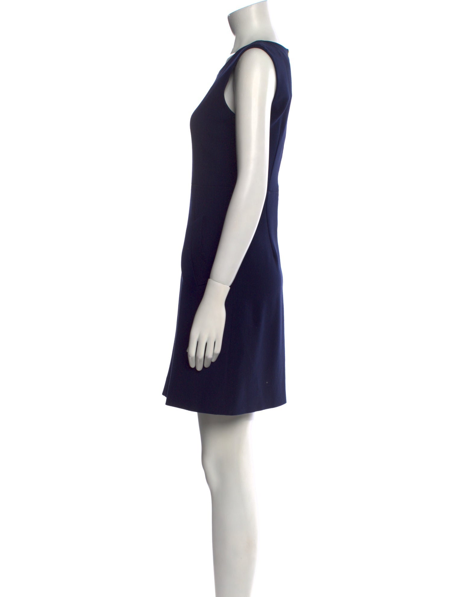 Diane von Furstenberg Scoop Neck Mini Dress