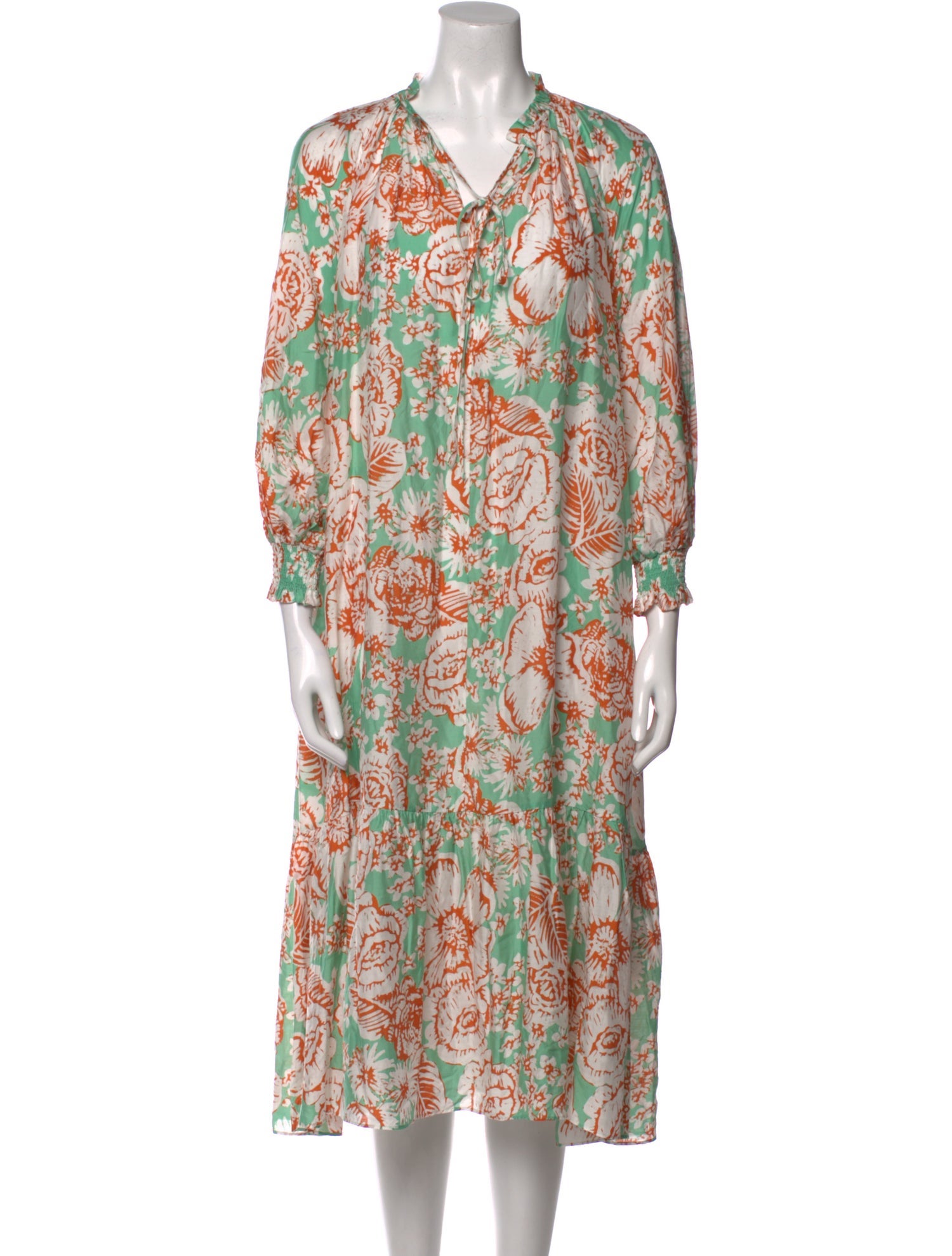 Diane von Furstenberg Printed Midi Length Dress