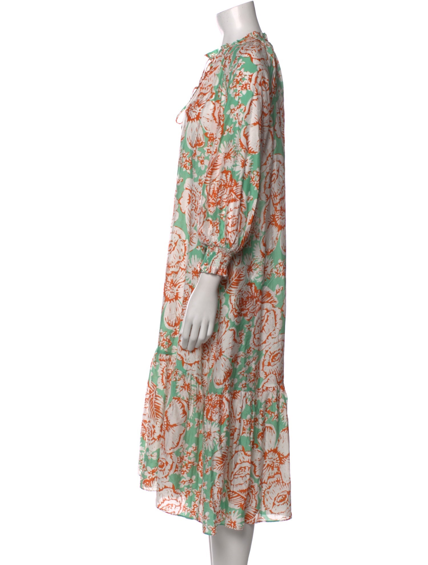 Diane von Furstenberg Printed Midi Length Dress