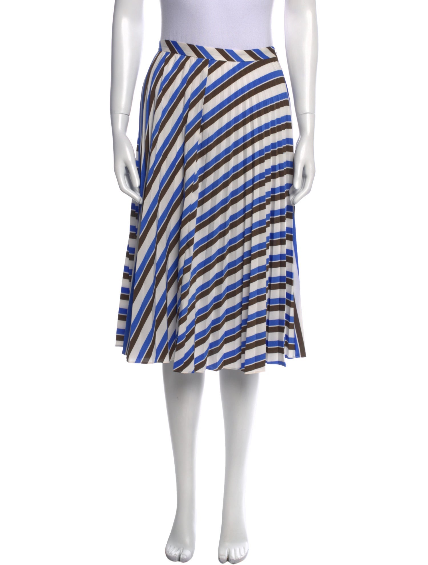Diane von Furstenberg Striped Knee-Length Skirt