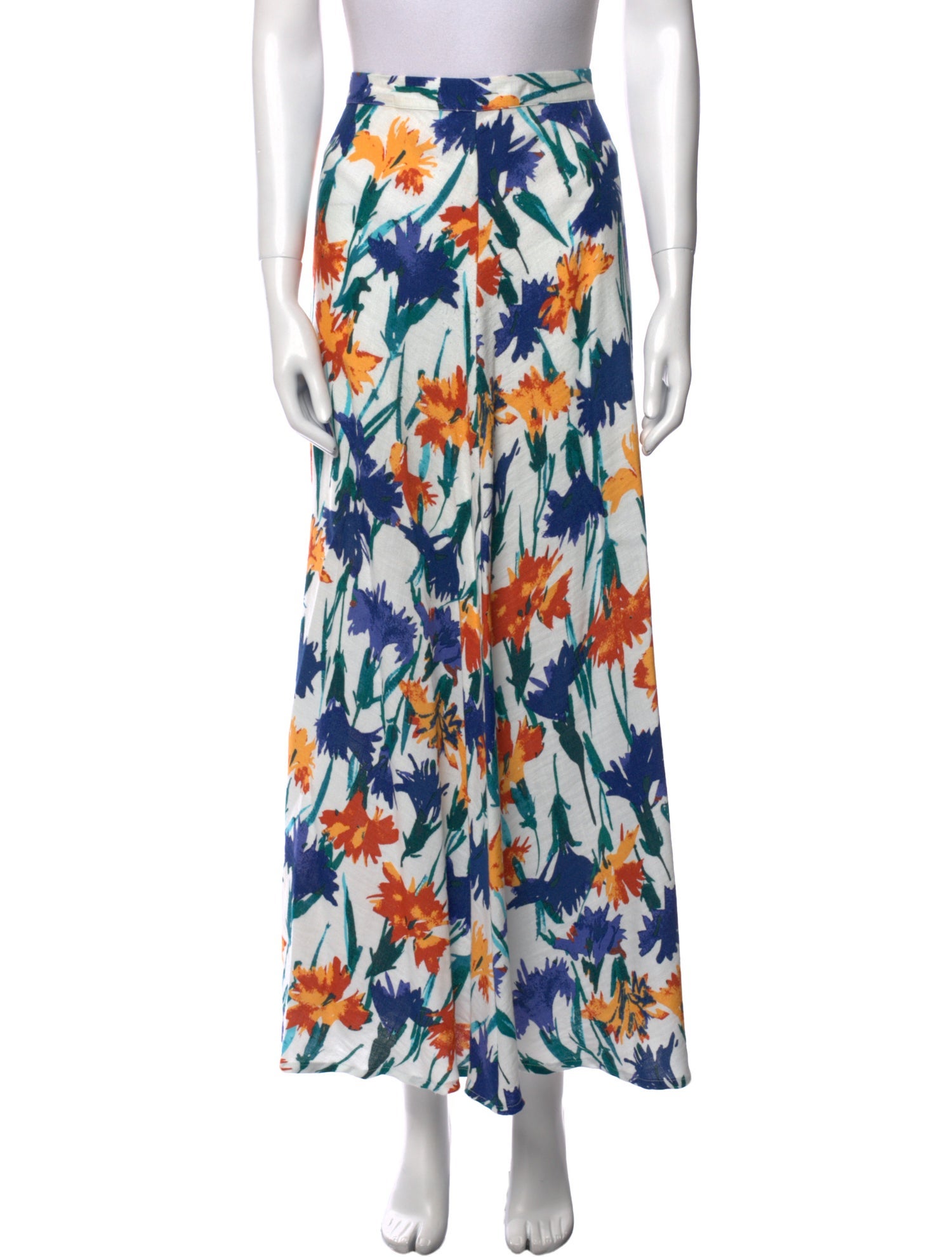 Diane von Furstenberg Printed Midi Length Skirt