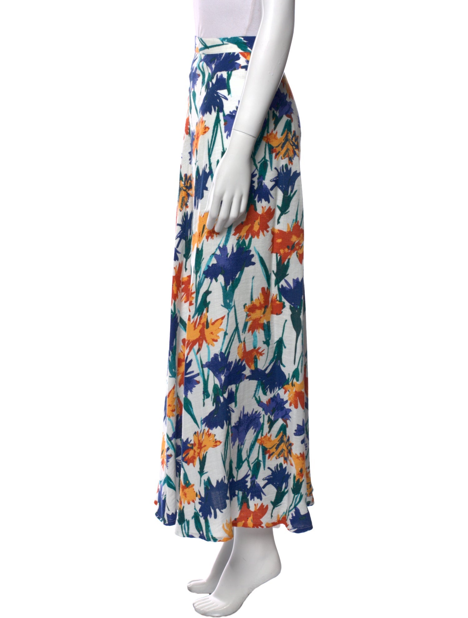 Diane von Furstenberg Printed Midi Length Skirt