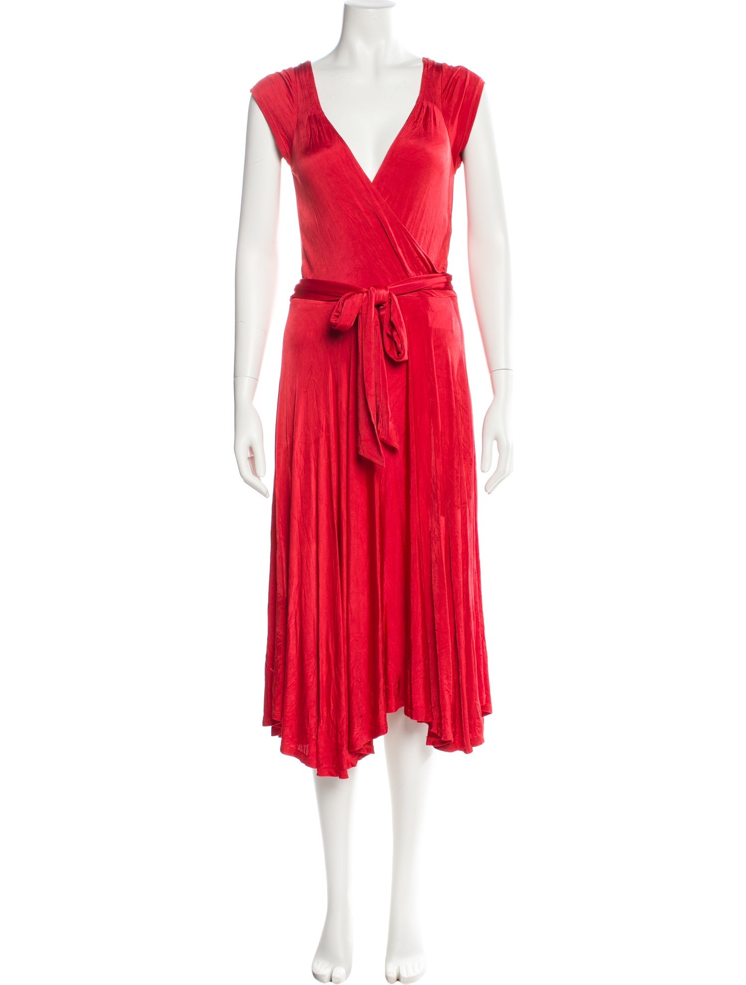Diane von Furstenberg V-Neck Midi Length Dress