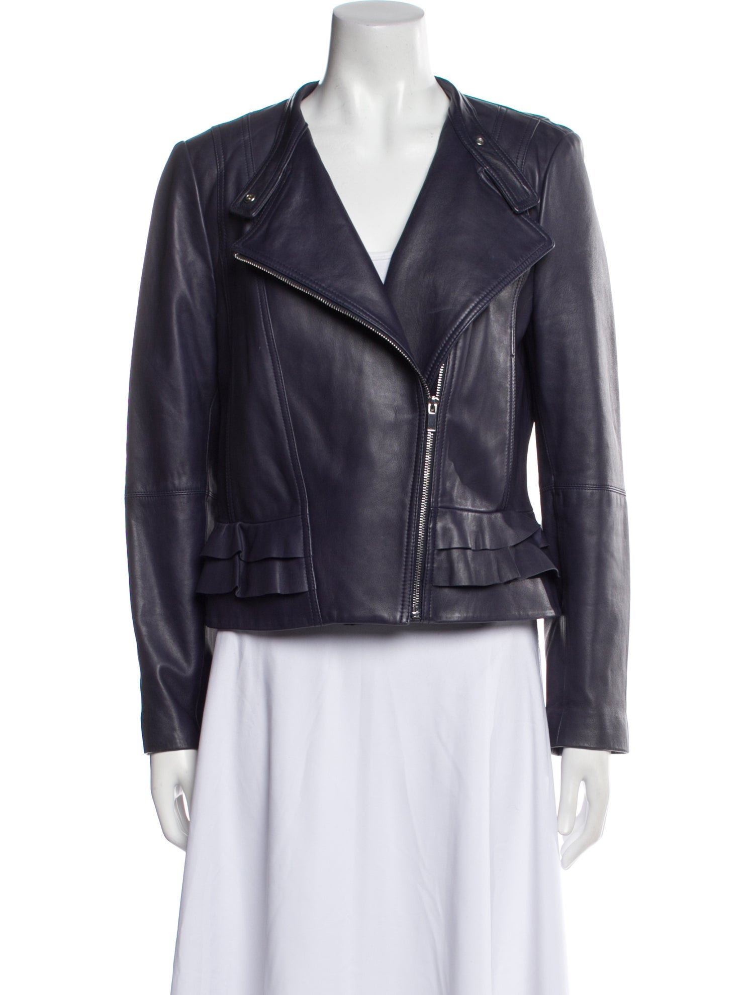 Diane von Furstenberg Leather Biker Jacket