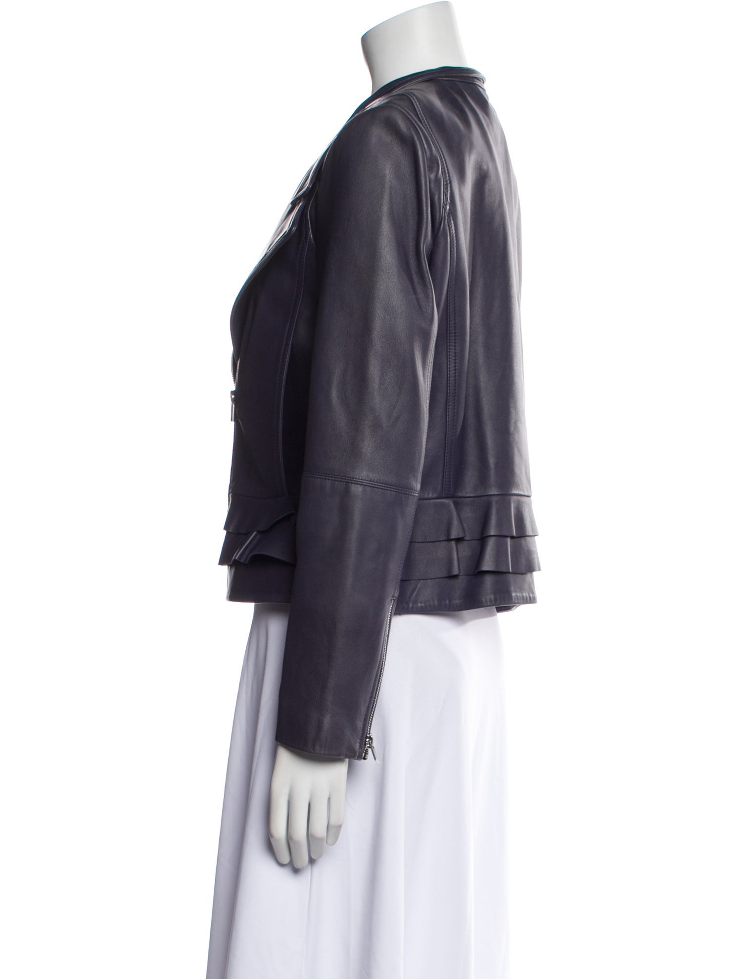 Diane von Furstenberg Leather Biker Jacket